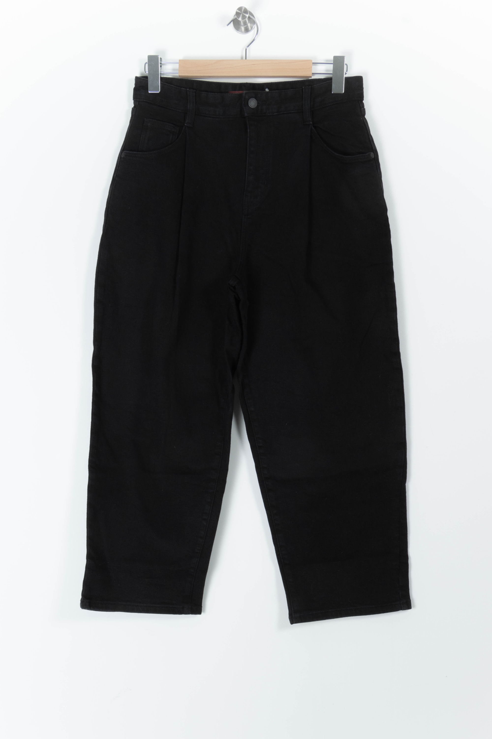 Cropped slim jeans with studs COMPTOIR DES COTONNIERS - Seconde main Black