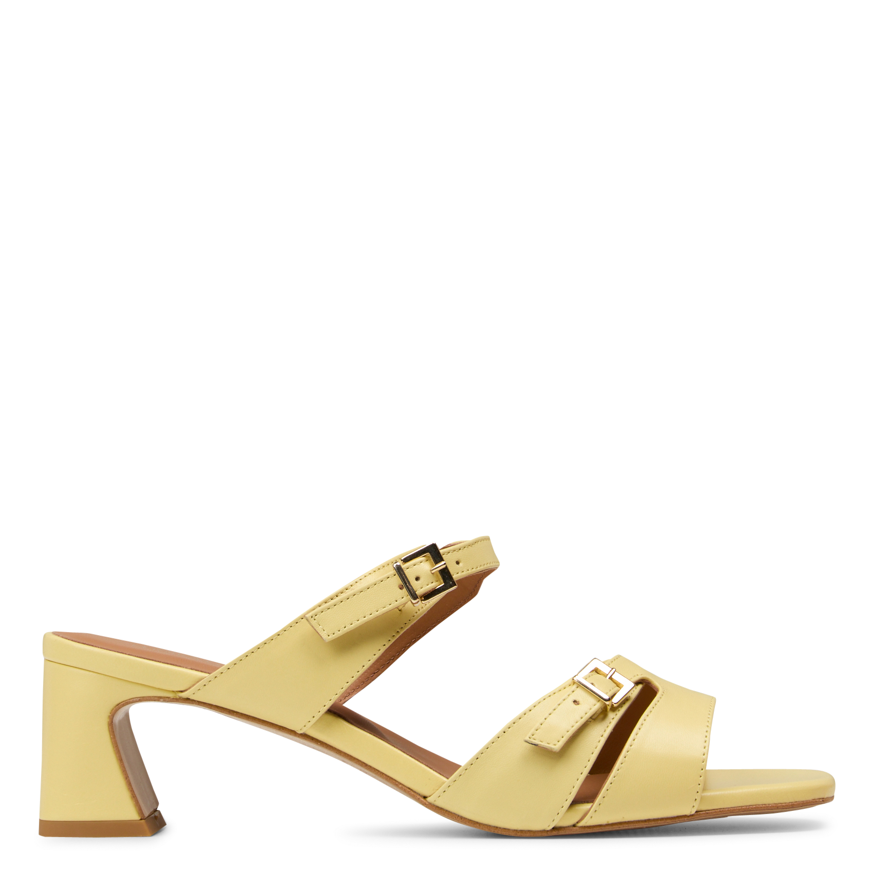 Sandales hautes en cuir MELLOW YELLOW Jaune