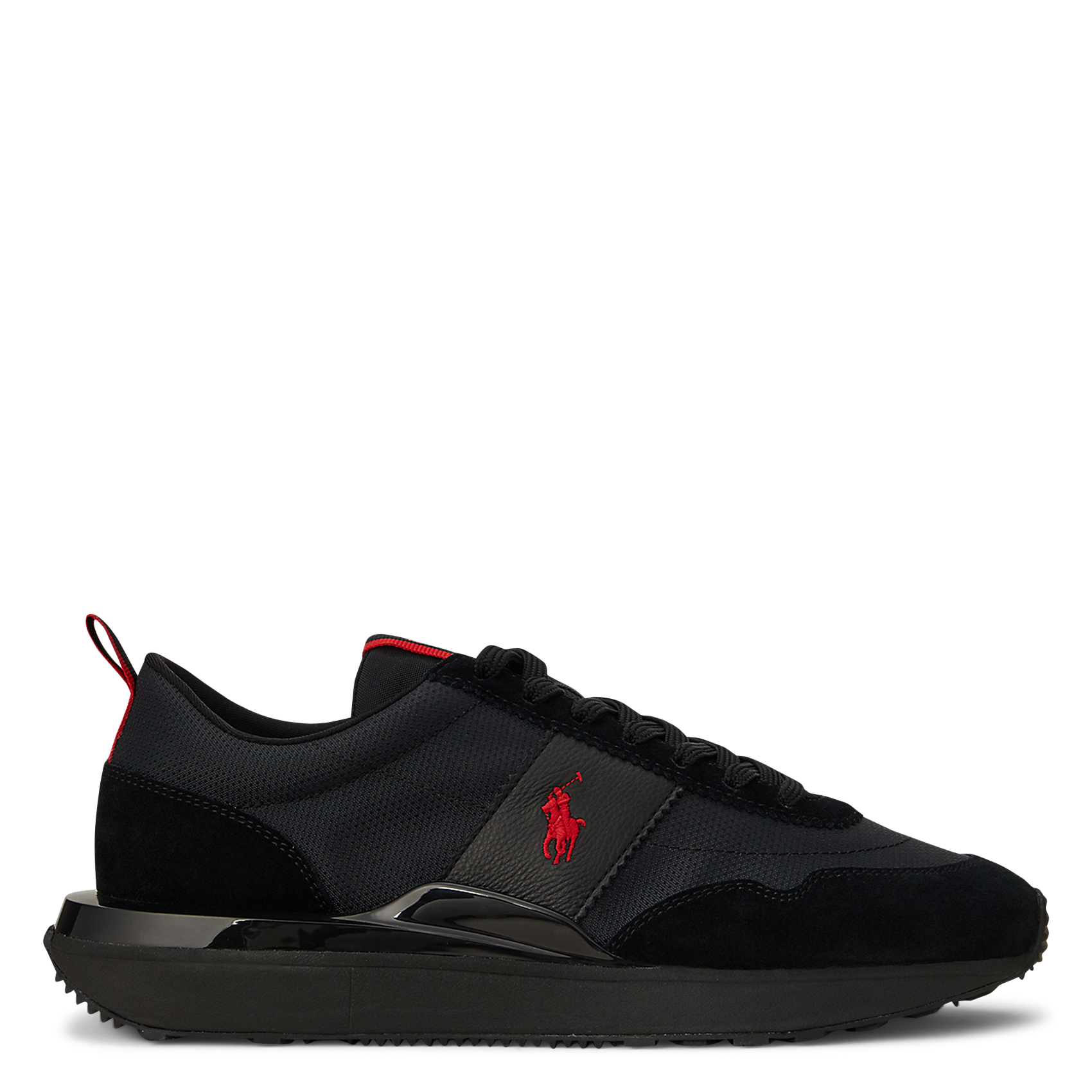 Niedrige Sneaker aus Leder-Mix POLO RALPH LAUREN Schwarz