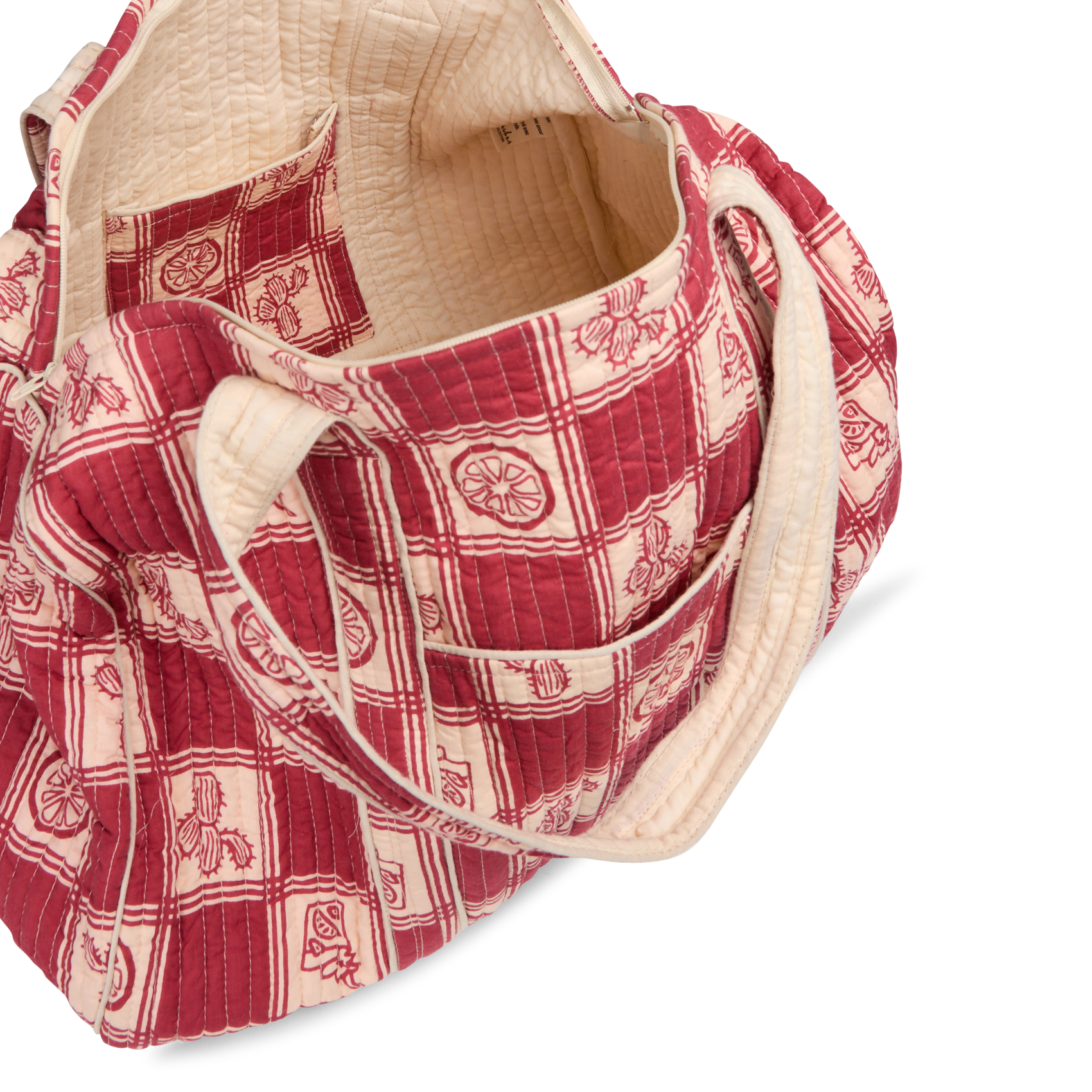 Cotton diaper bag APACHES COLLECTIONS Red