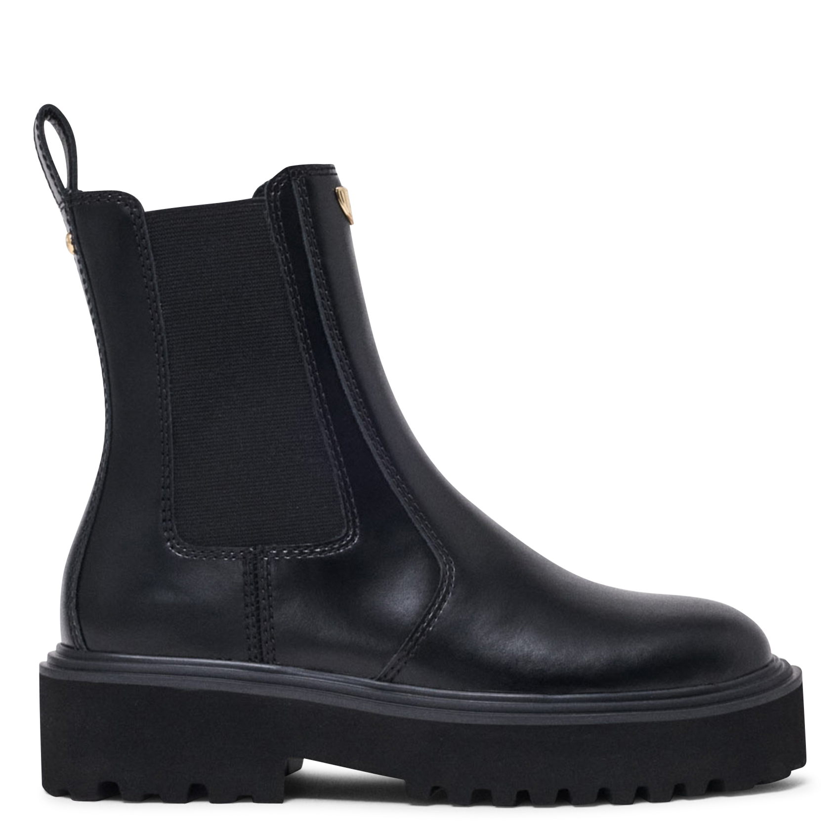 Bottines en cuir MAJE Noir
