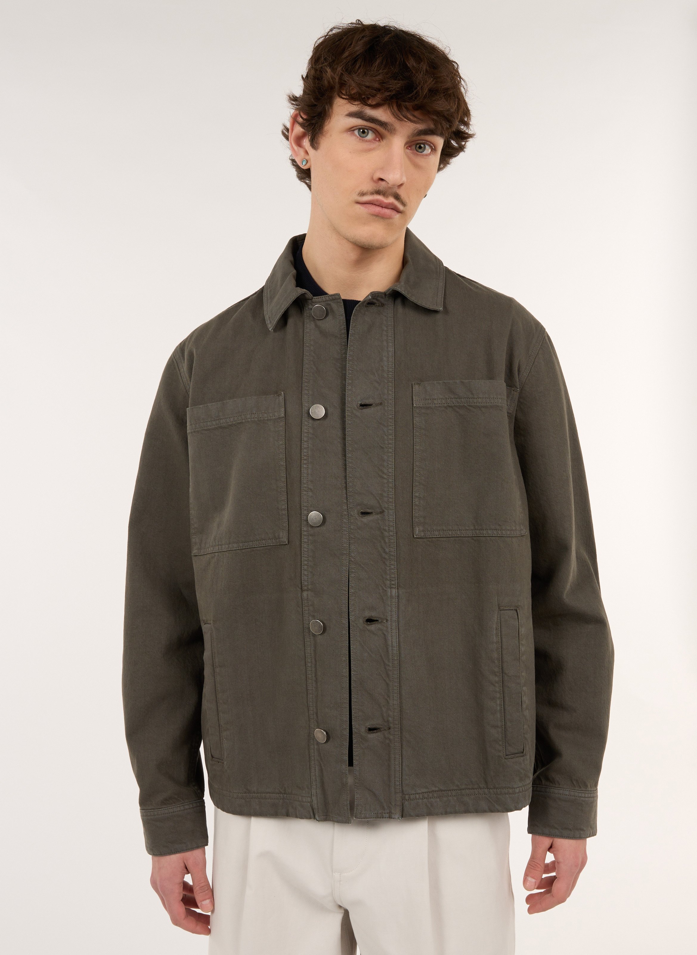 Oversize-Baumwolljacke mit klassischem Kragen SAISON 1865