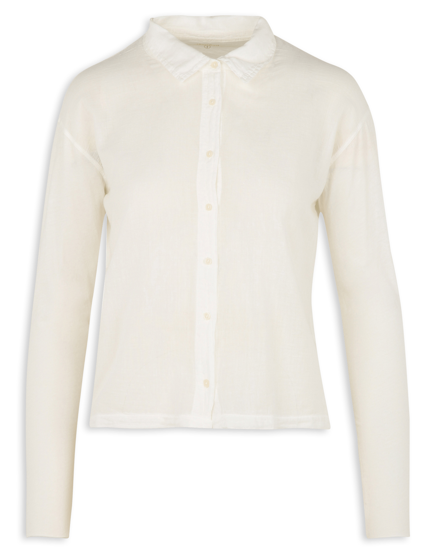 Chemise droite col classique en coton HARTFORD Blanc