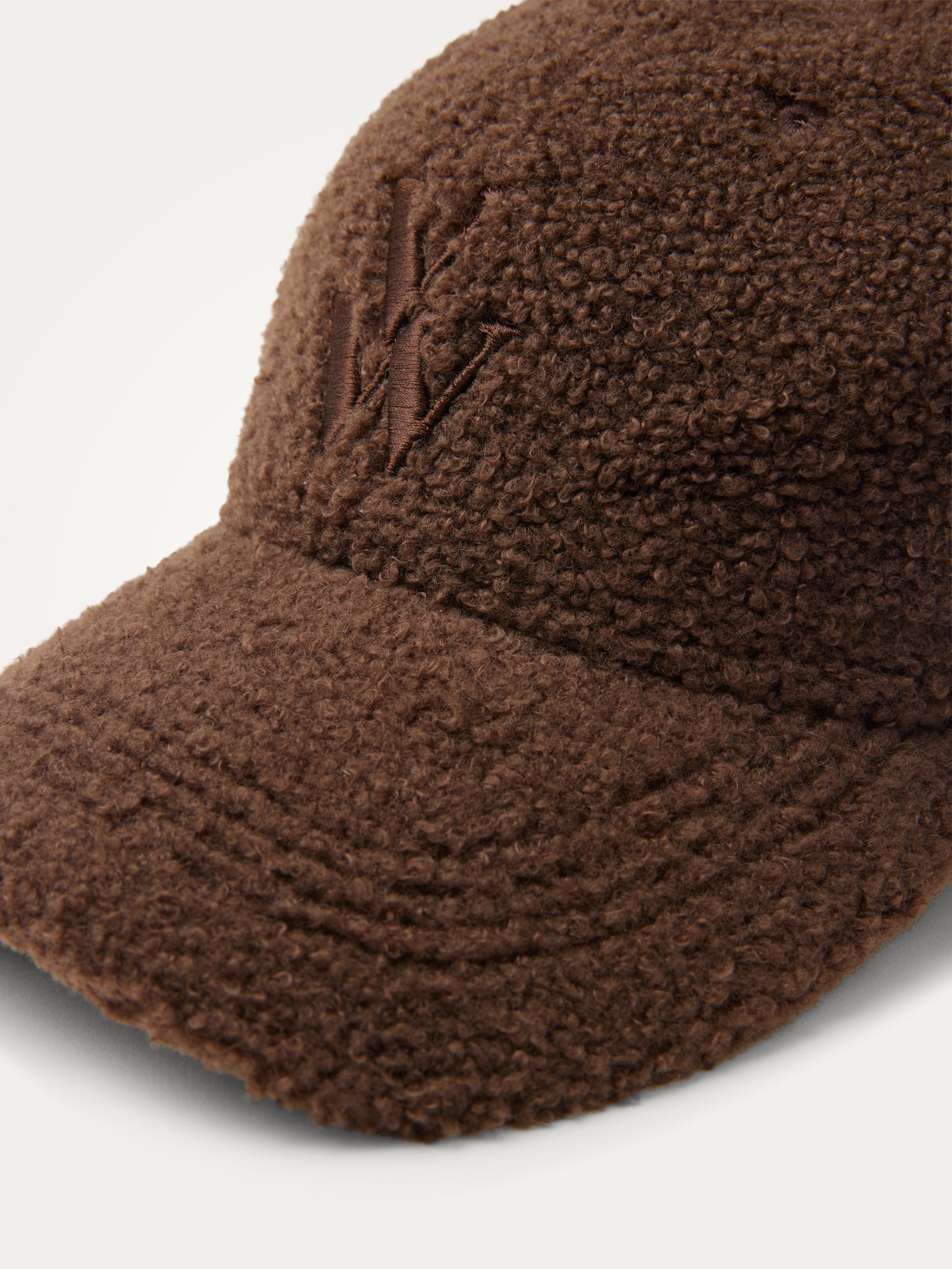 Embroidered monogram cap VANESSA WU Brown