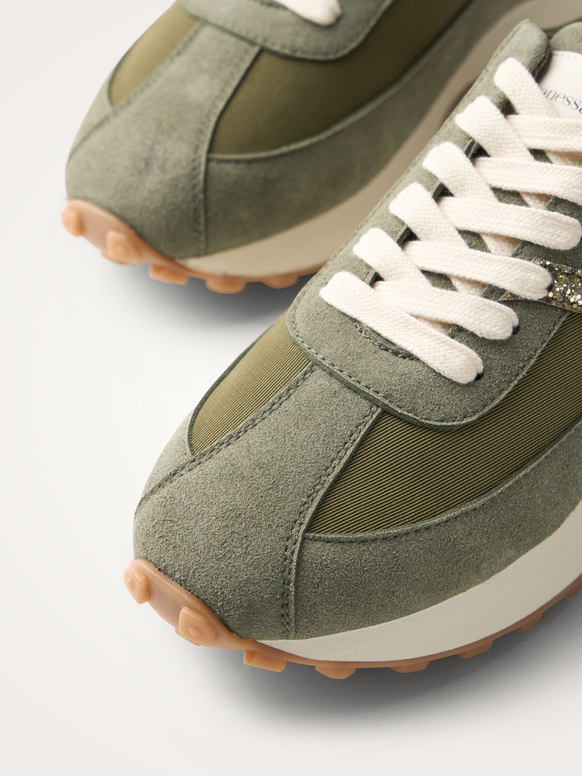 Sneakers with monogram on running sole VANESSA WU Green