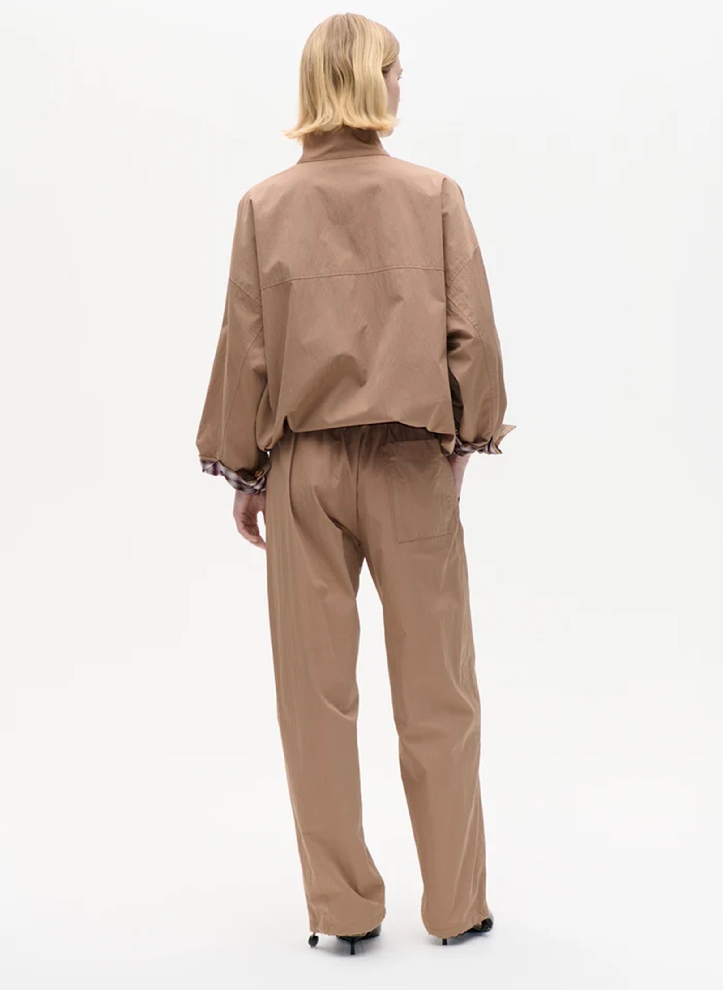 Jacke mit weitem Stehkragen Einfarbig BAUM UND PFERDGARTEN Beige