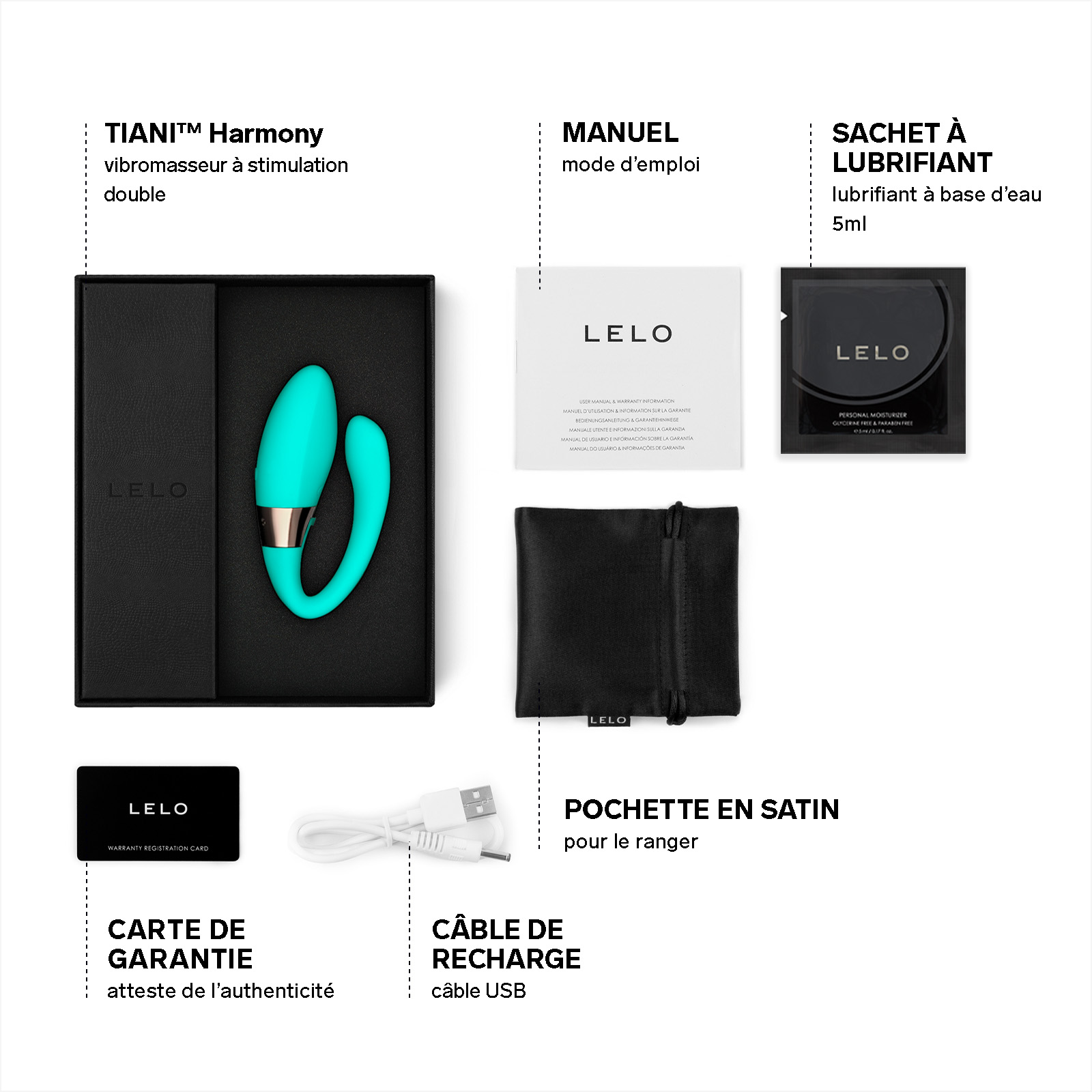 Sextoys femme pour couple connecté à une application LELO Bleu