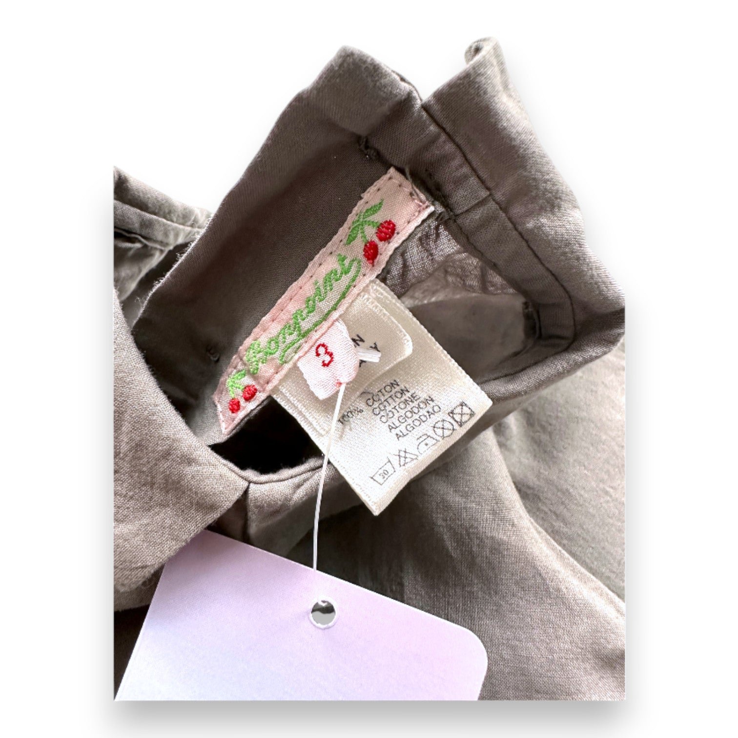 Grey baby blouse - 3 months BONPOINT - Seconde Main Grey