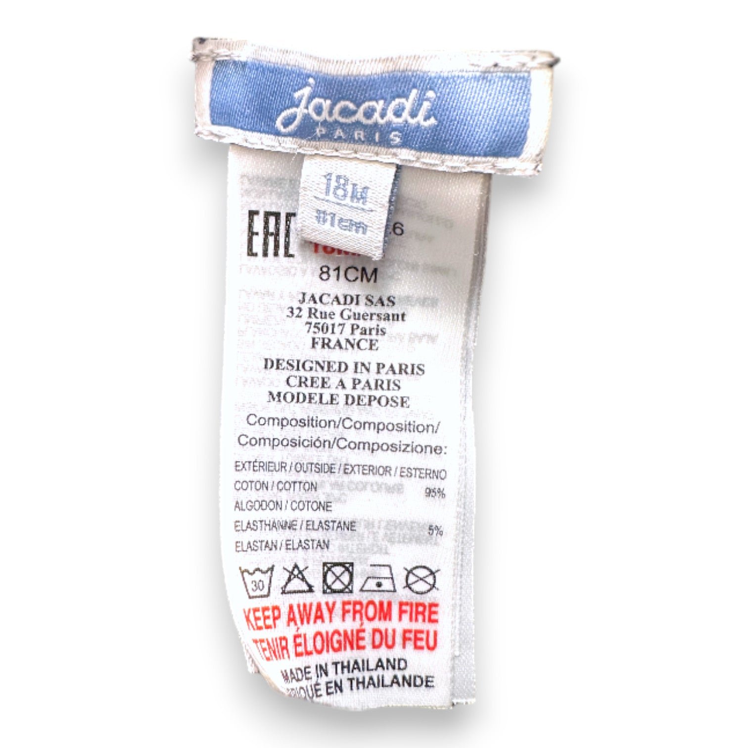 Blue baby polo - 18 months JACADI - Seconde Main Blue