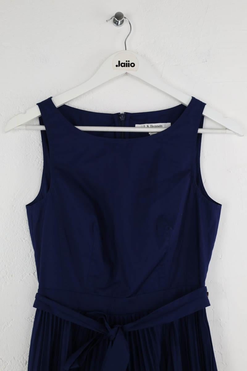 Cotton dress LK BENNETT - Seconde Main Blue