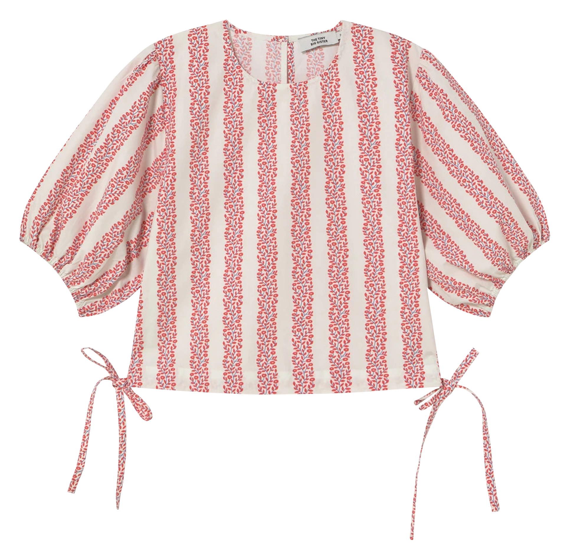 Aimee dotted Swiss top THE TINY BIG SISTER Red