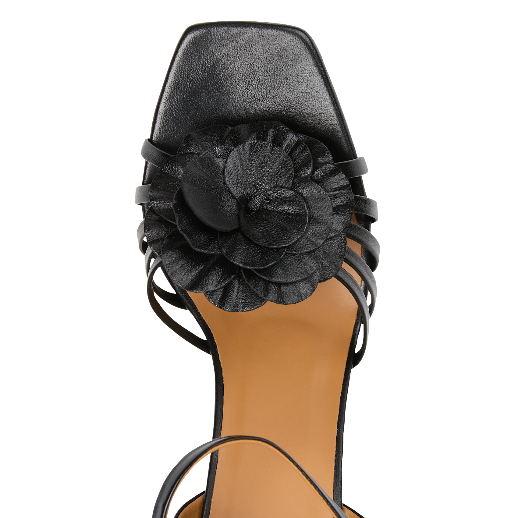 Sandales hautes en cuir BOBBIES Noir