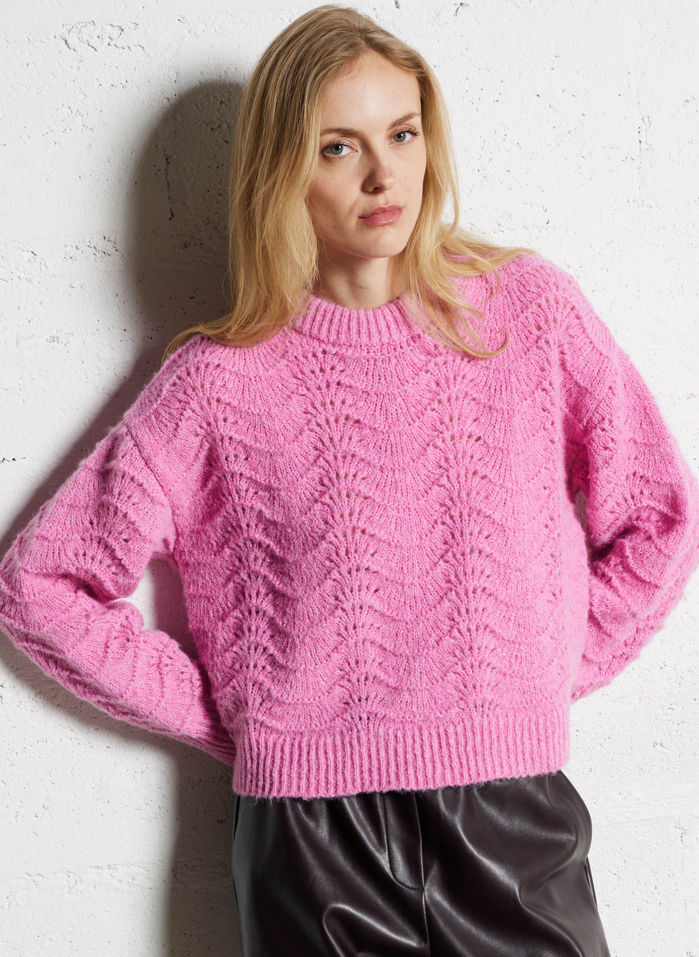 Pull col rond  SUNCOO Rose