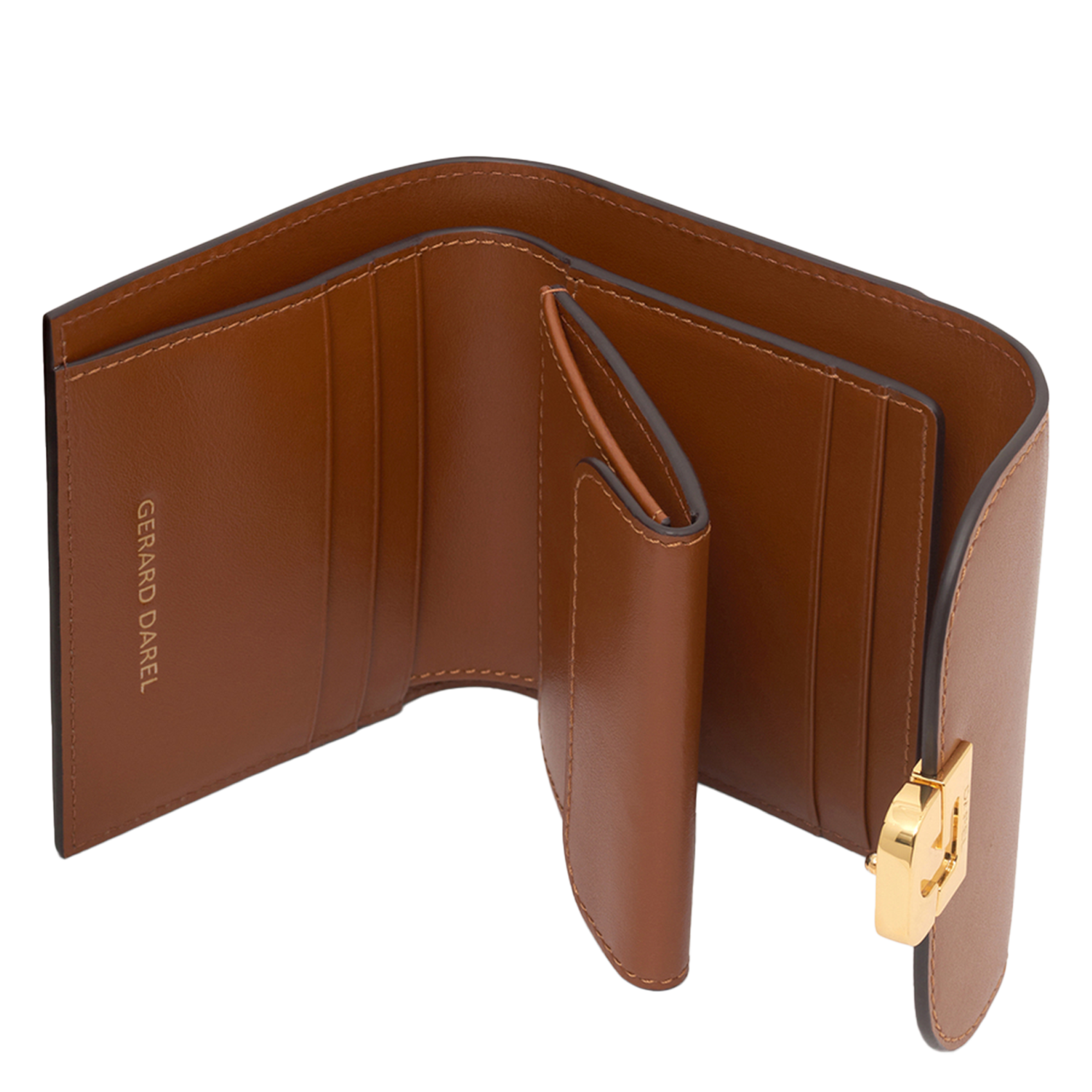 Portefeuille en cuir GERARD DAREL Marron