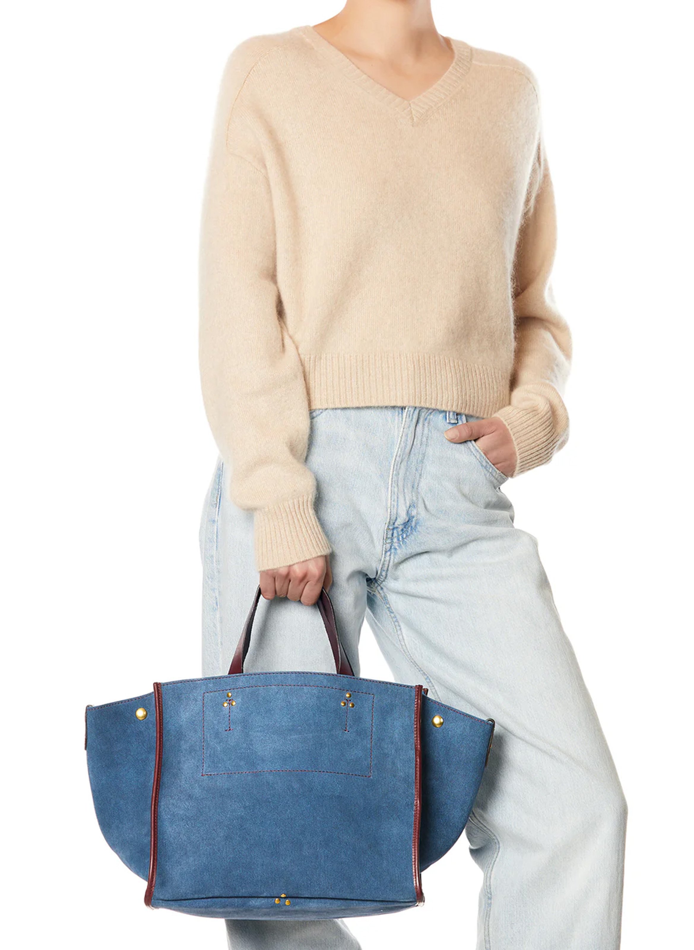 Denim tote bag JEROME DREYFUSS Blue