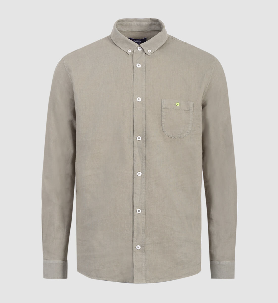 Cotton and linen shirt GILI'S Khaki