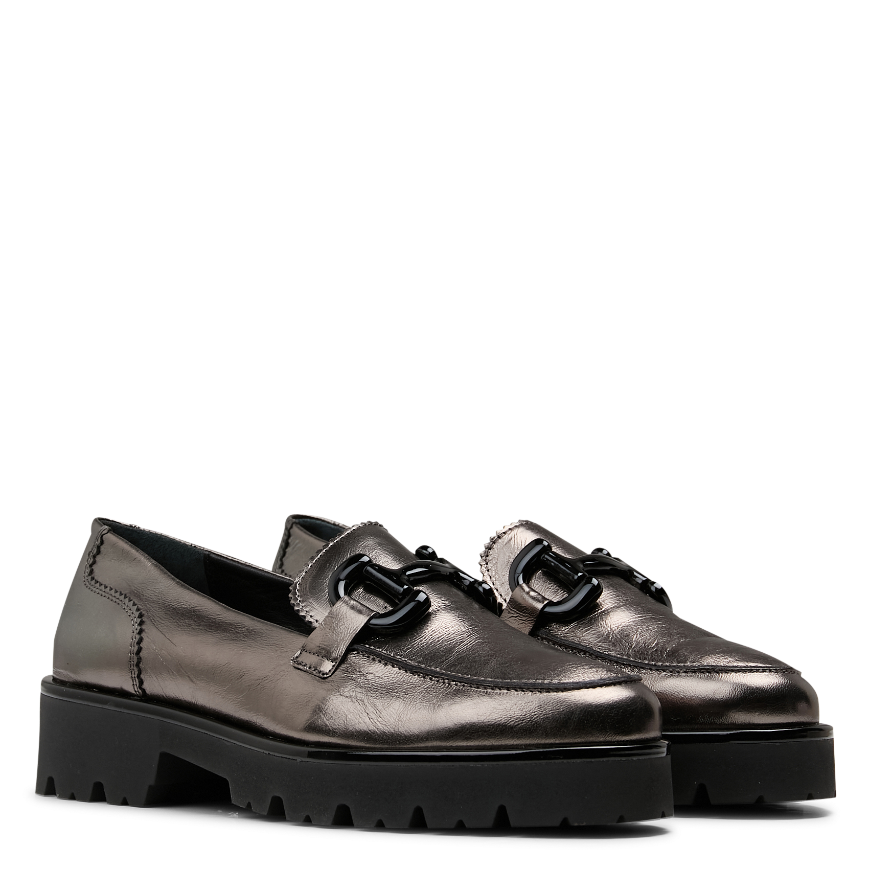 Mocassins crantés en cuir velours JB MARTIN Noir