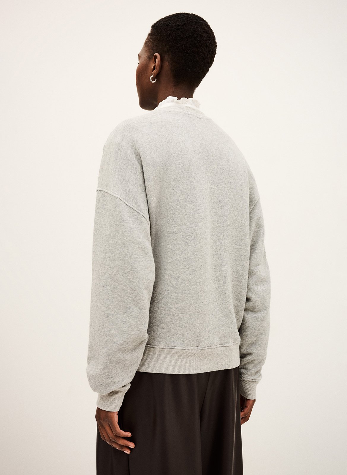 Effen katoenen sweater BA&SH Zwart