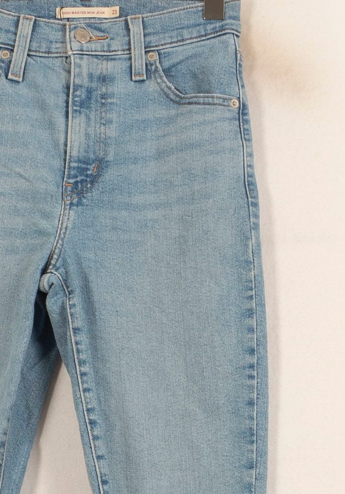 Cropped slim jeans with studs LEVI'S - Seconde main Blue