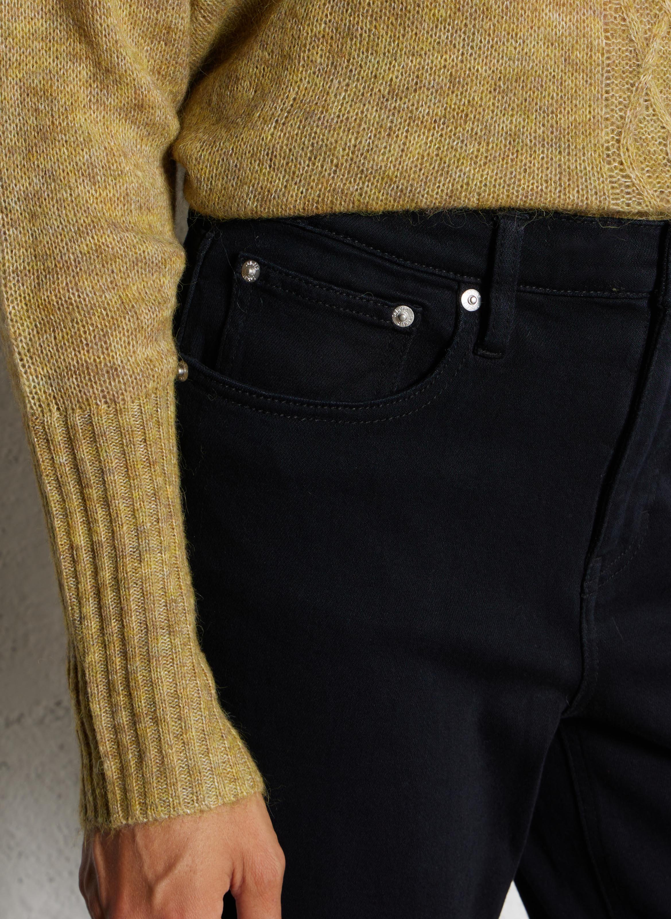 Jean droit en coton mélangé LAB DIP Bleu