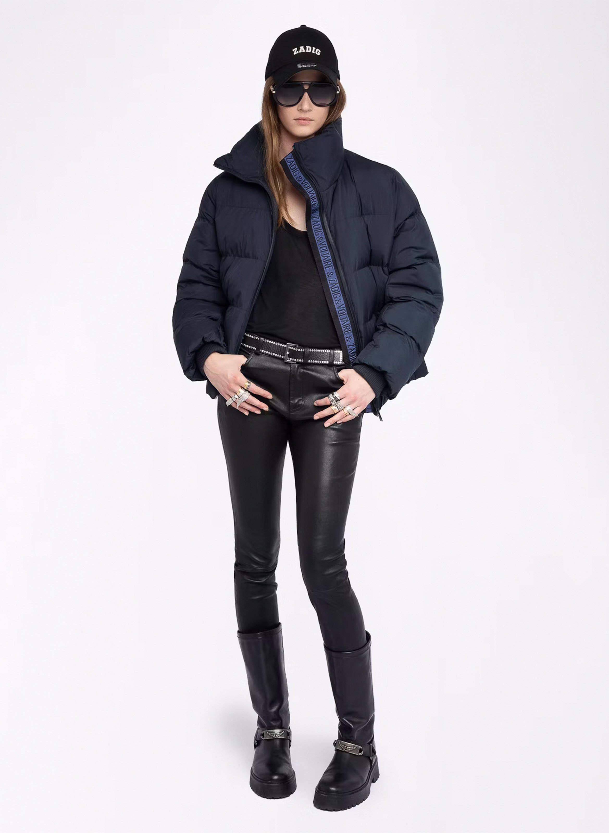 Piumino corto trapuntato monocolore ZADIG&VOLTAIRE Blu