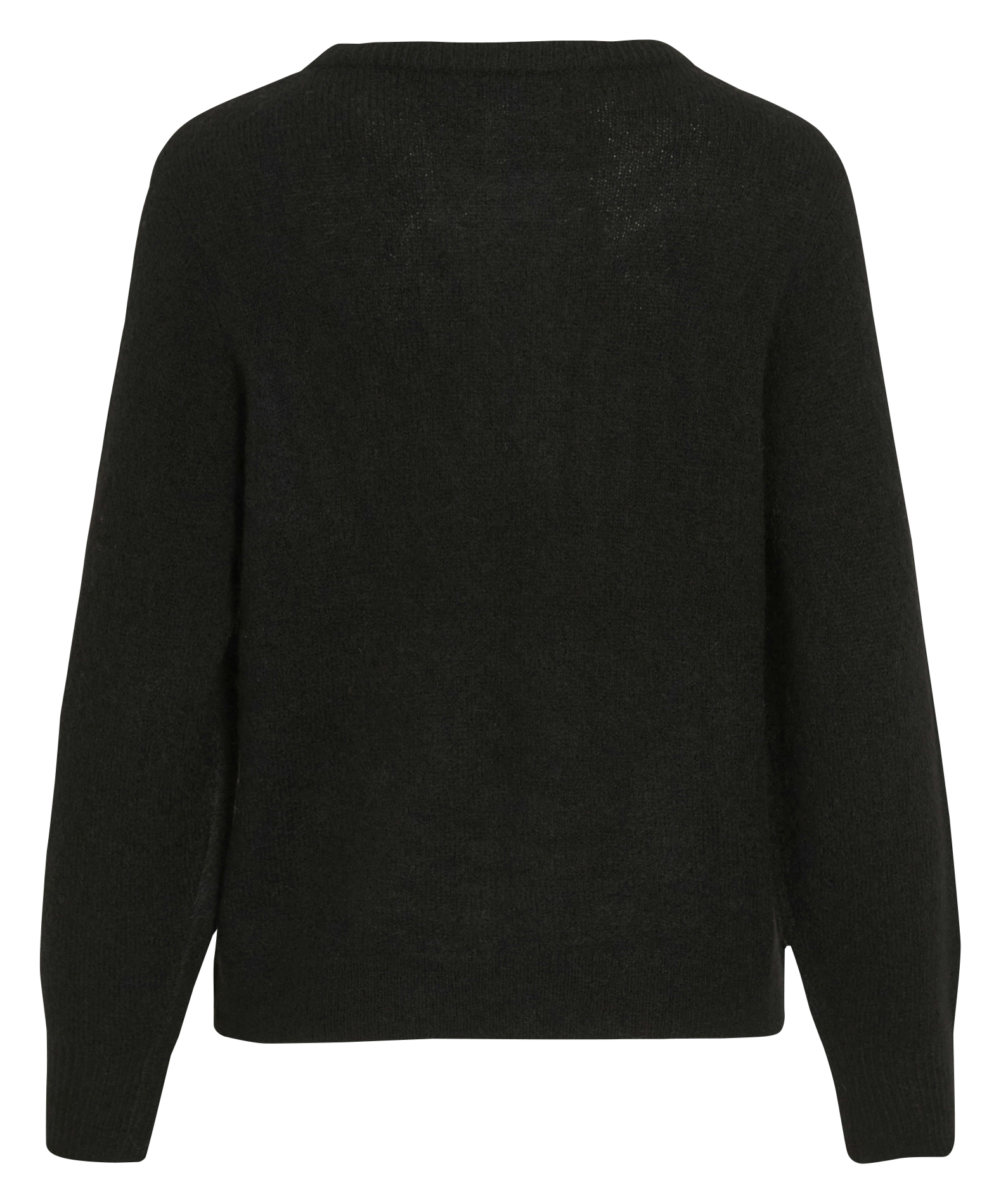 Pull droit col rond en maille VILA Noir