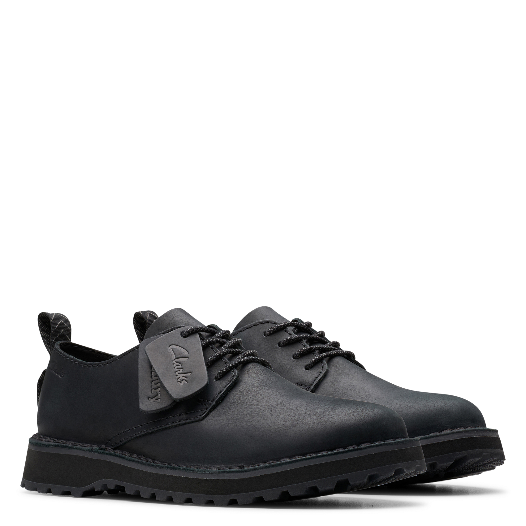 Arthus leather Derby shoes  CLARKS Black