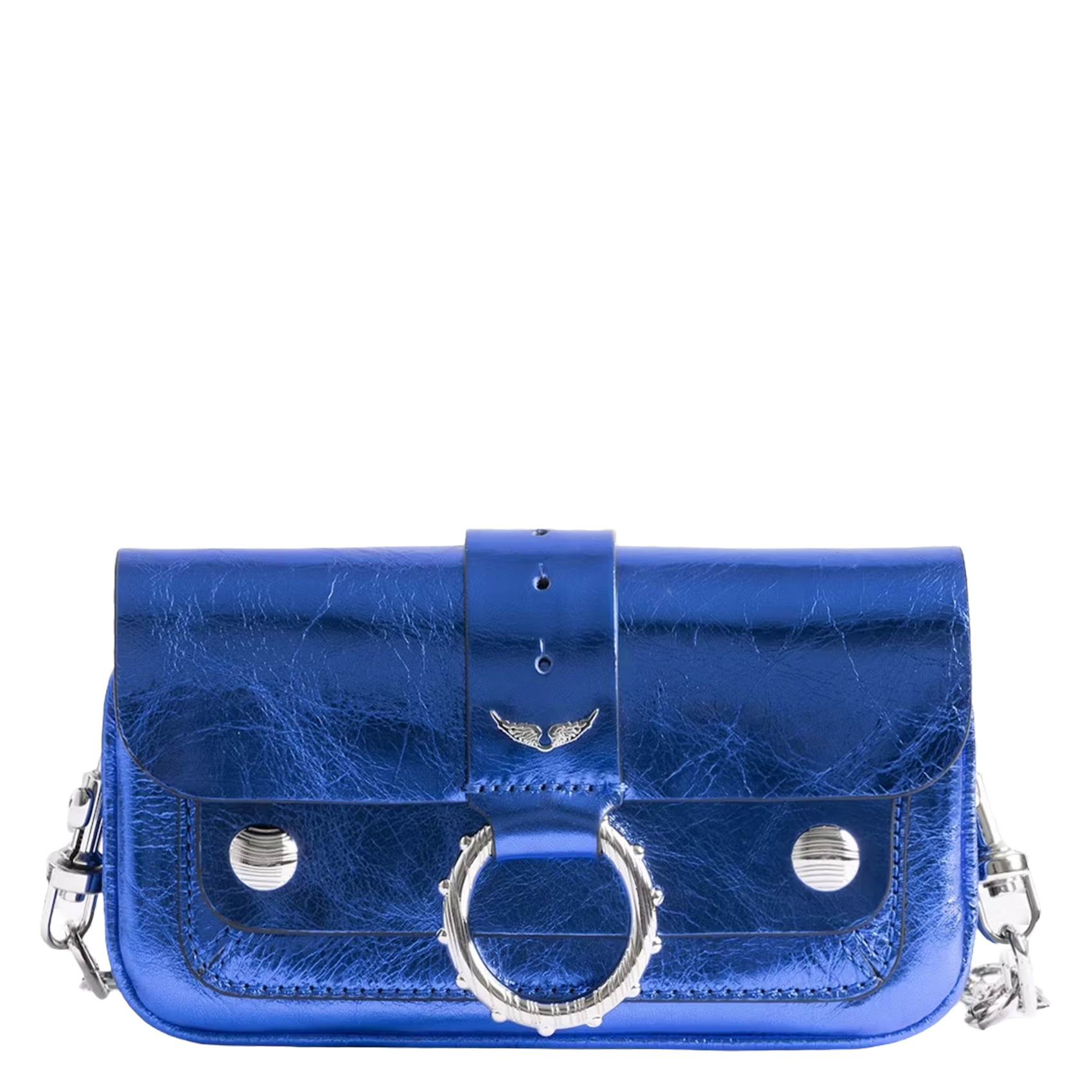 Leather shoulder bag ZADIG&VOLTAIRE Blue