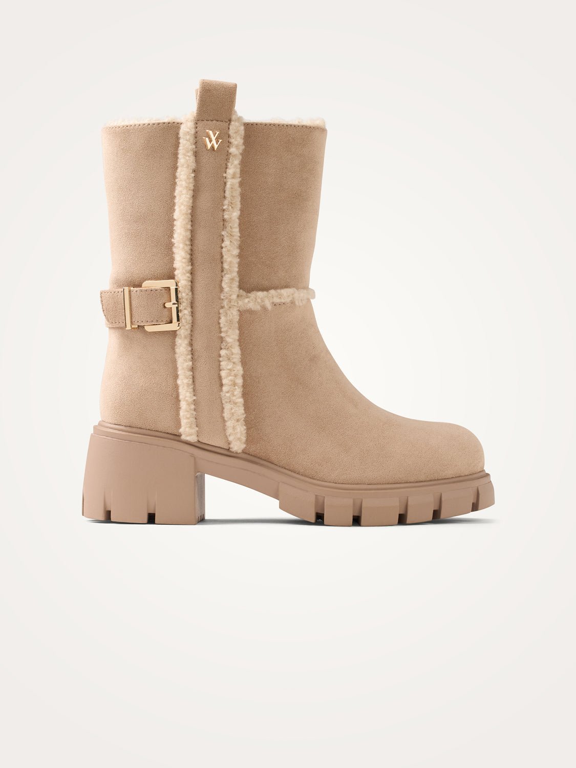 Suede ankle boots VANESSA WU Beige