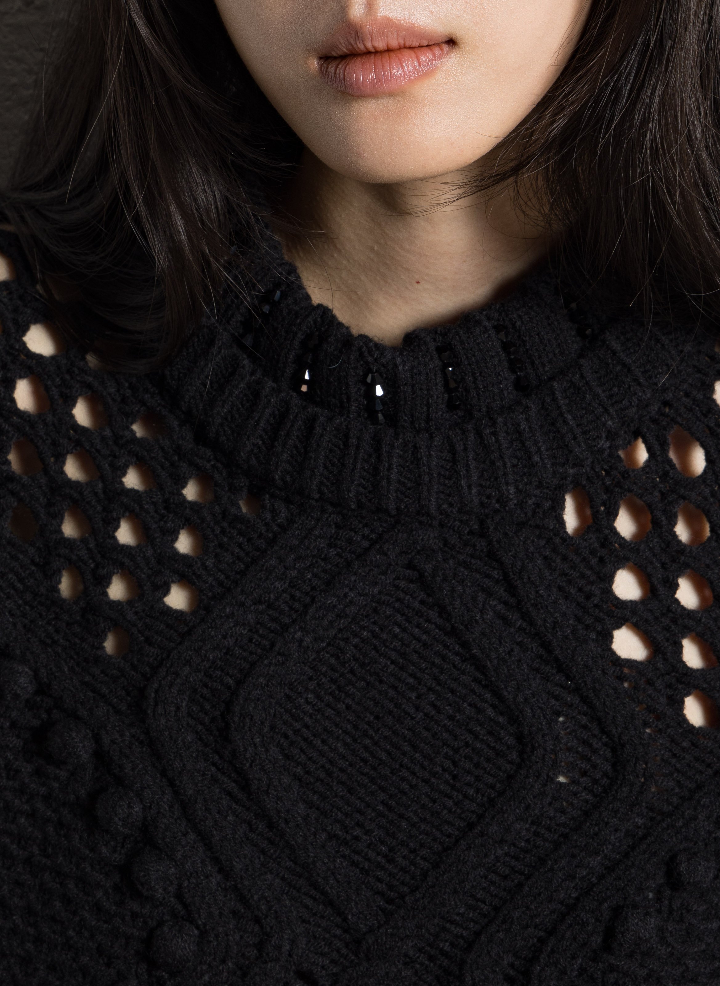 Pull oversize col rond LIU JO Noir