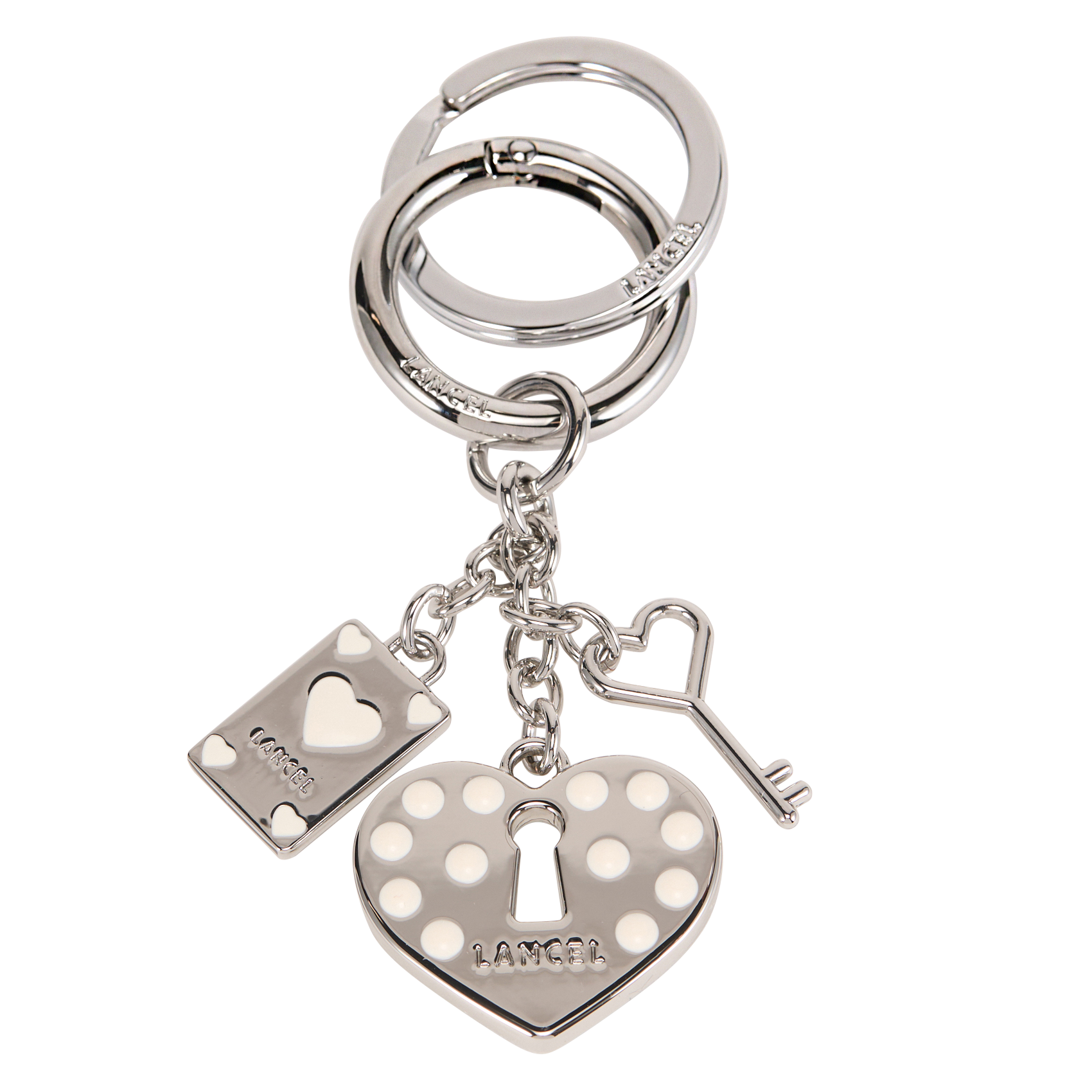 Schlüsselanhänger Herz LANCEL Mehrfarbig