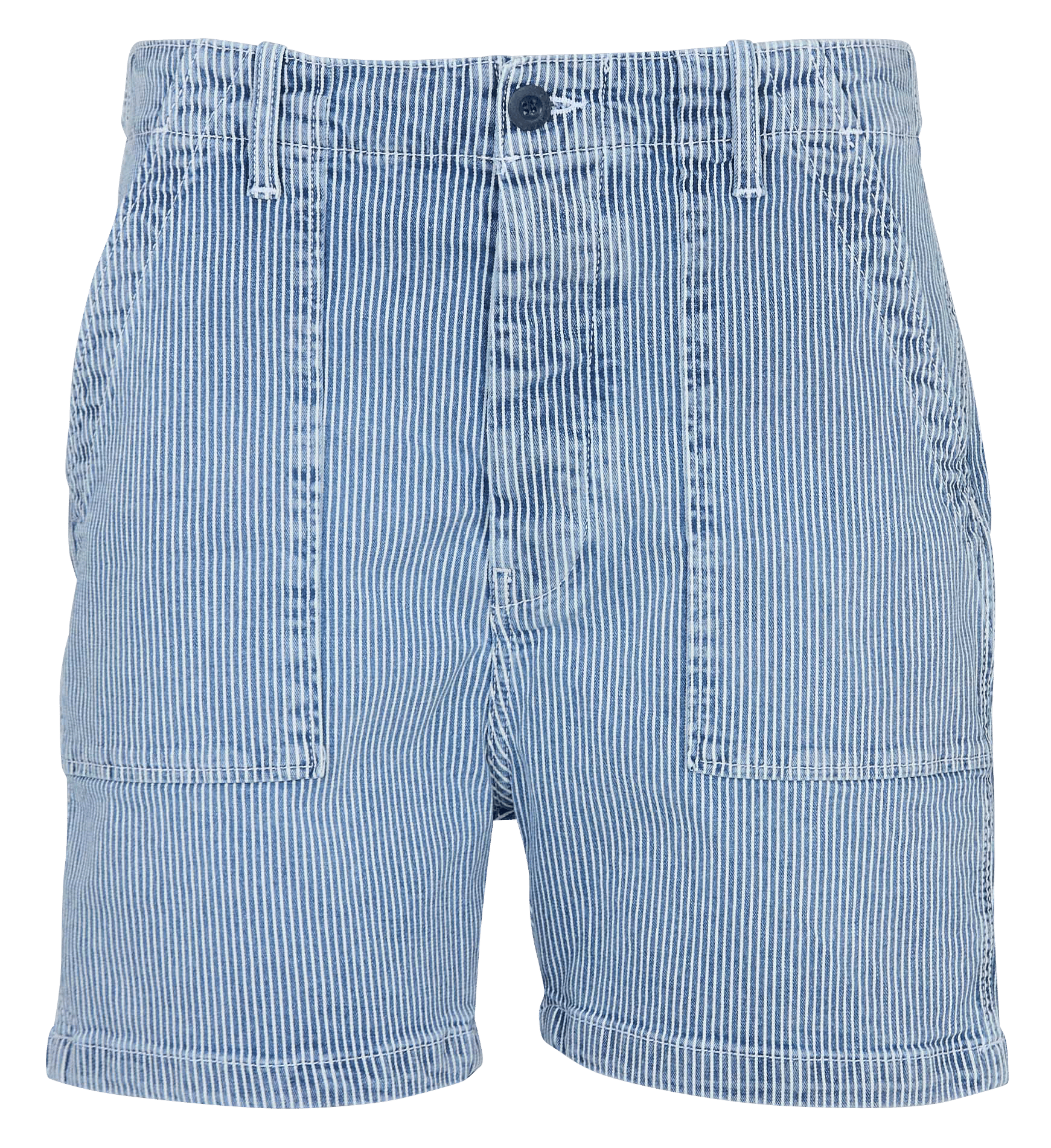 Striped denim Bermuda shorts ACQUAVERDE Blue
