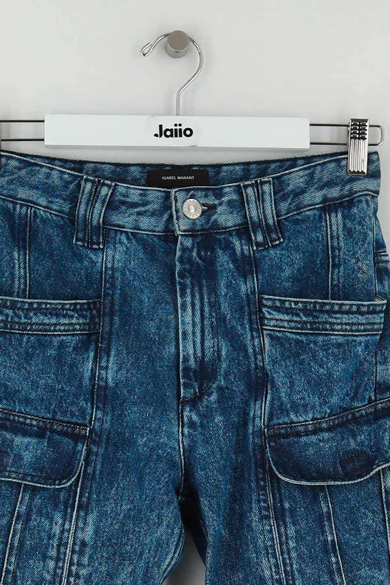 - Straight-leg jeans
- 5 pockets
- Straight cut
- Faded effect ISABEL MARANT - Seconde Main Blue