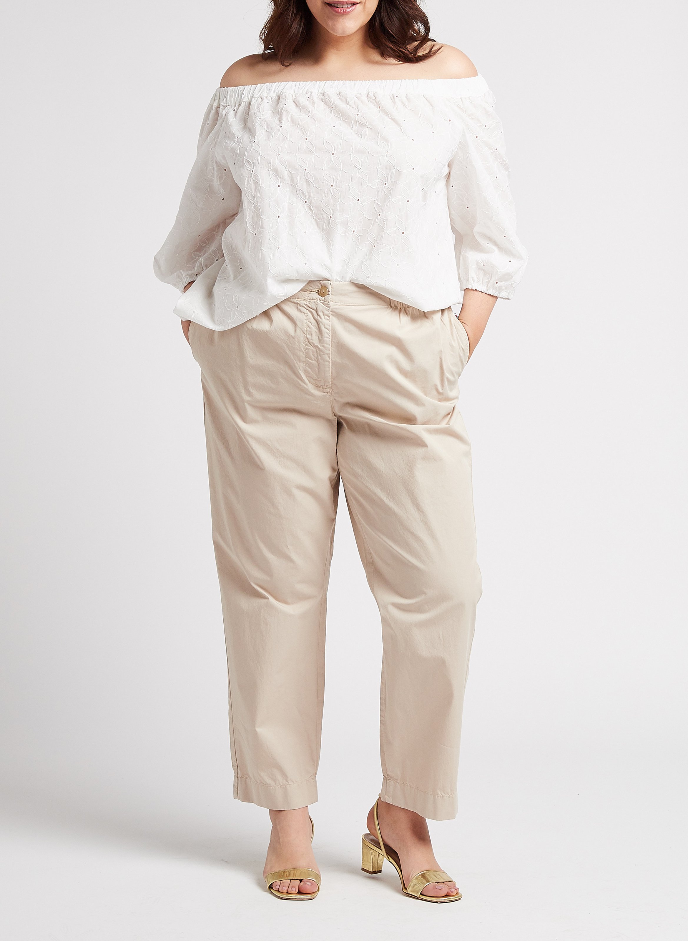 Baumwoll-Tunika mit Stickerei PERSONA by Marina Rinaldi Weiss