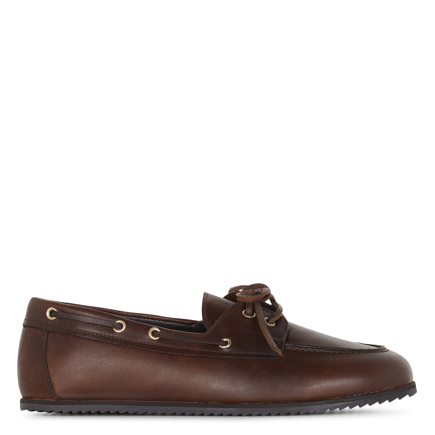 Bootsschuhe mit Schnürung aus Leder MELLOW YELLOW Braun