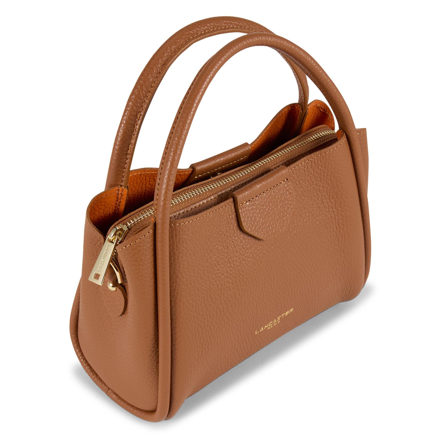 Sac à main en cuir LANCASTER PARIS Marron