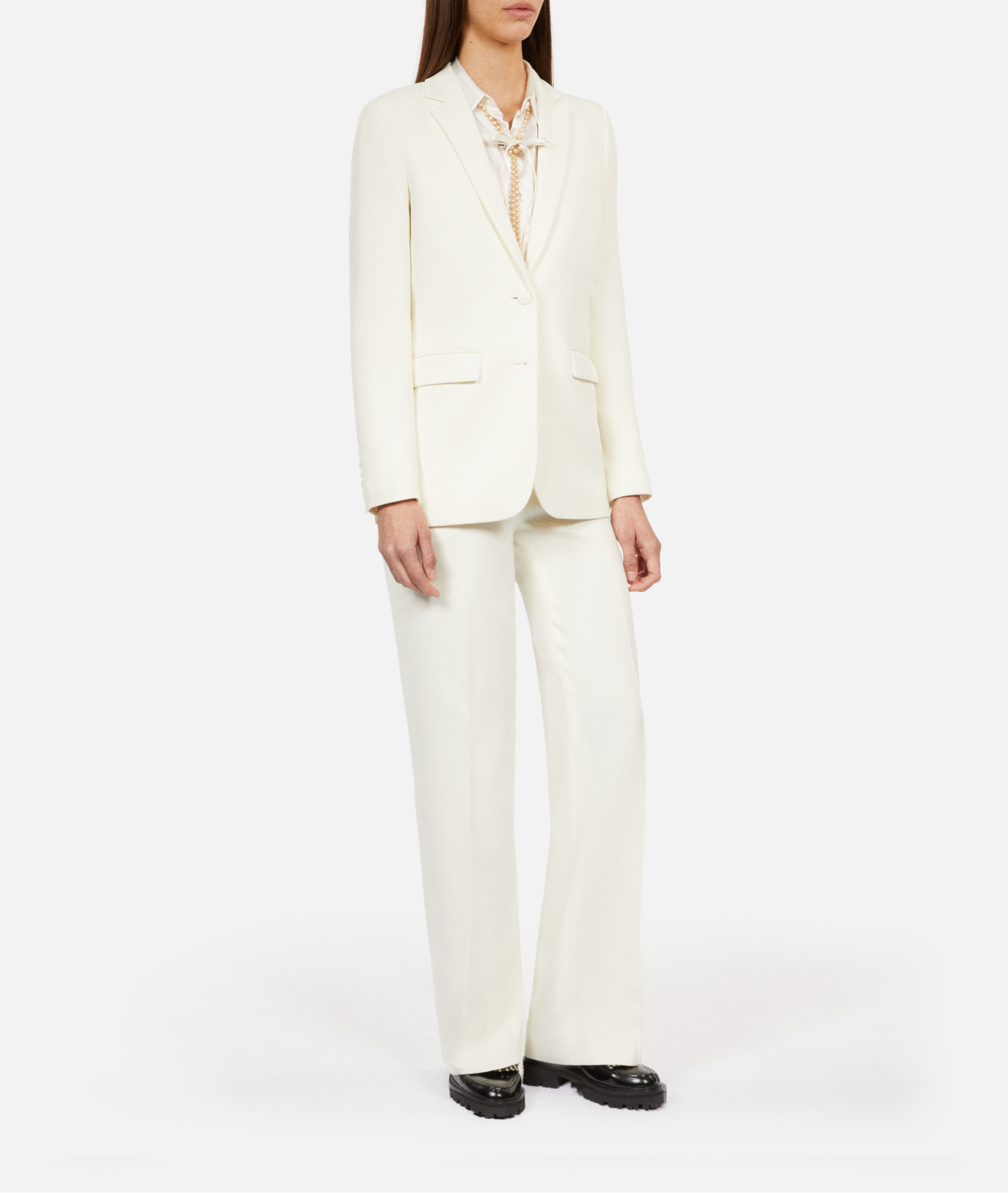 Veste de tailleur droit THE KOOPLES Blanc