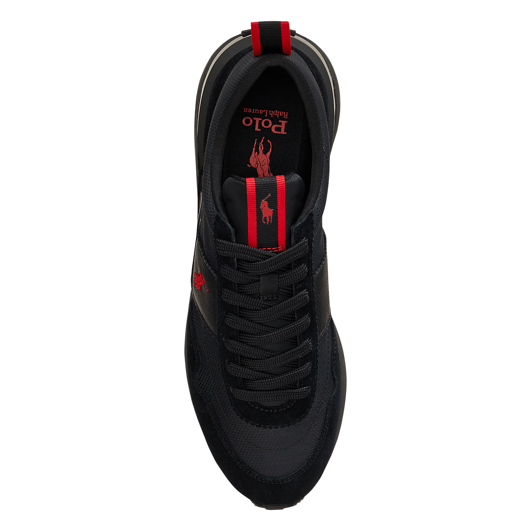 Niedrige Sneaker aus Leder-Mix POLO RALPH LAUREN Schwarz