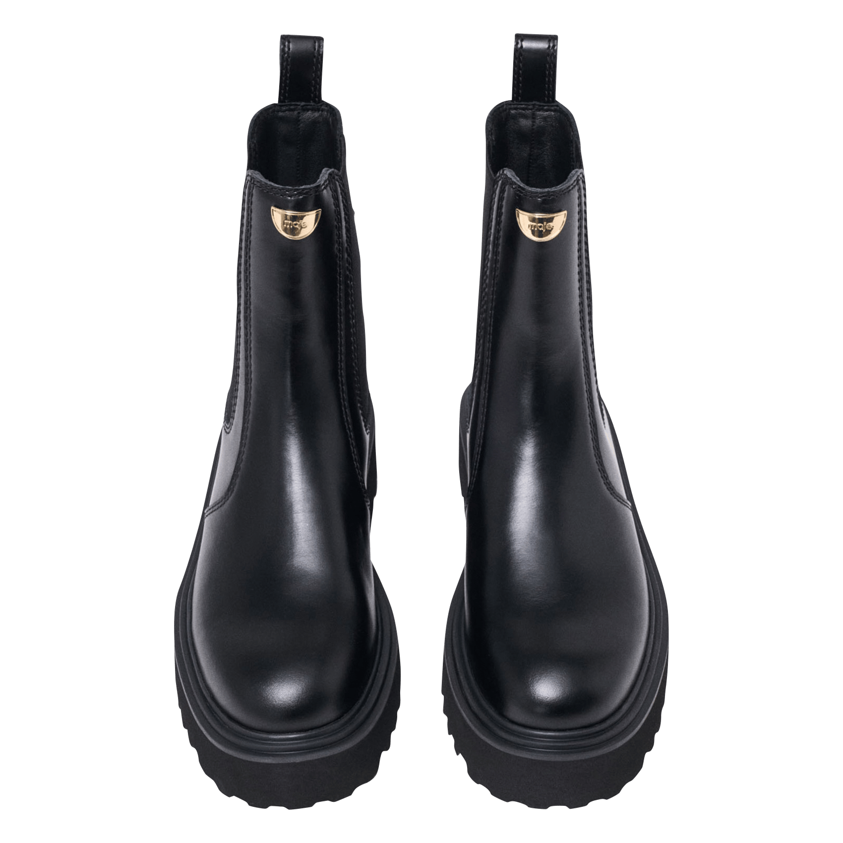 Bottines en cuir MAJE Noir