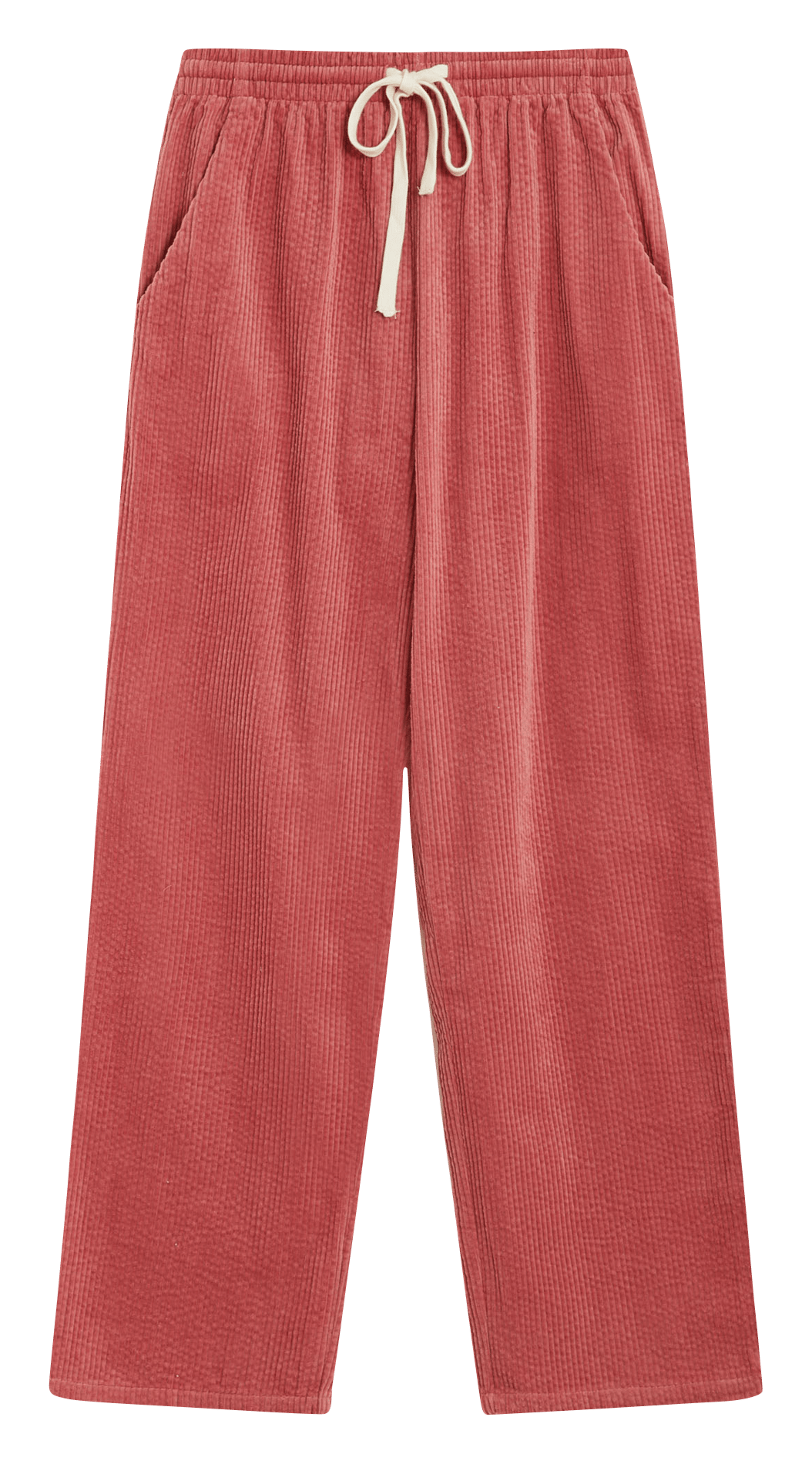 Straight pleated cotton pants GRACE ET MILA Pink