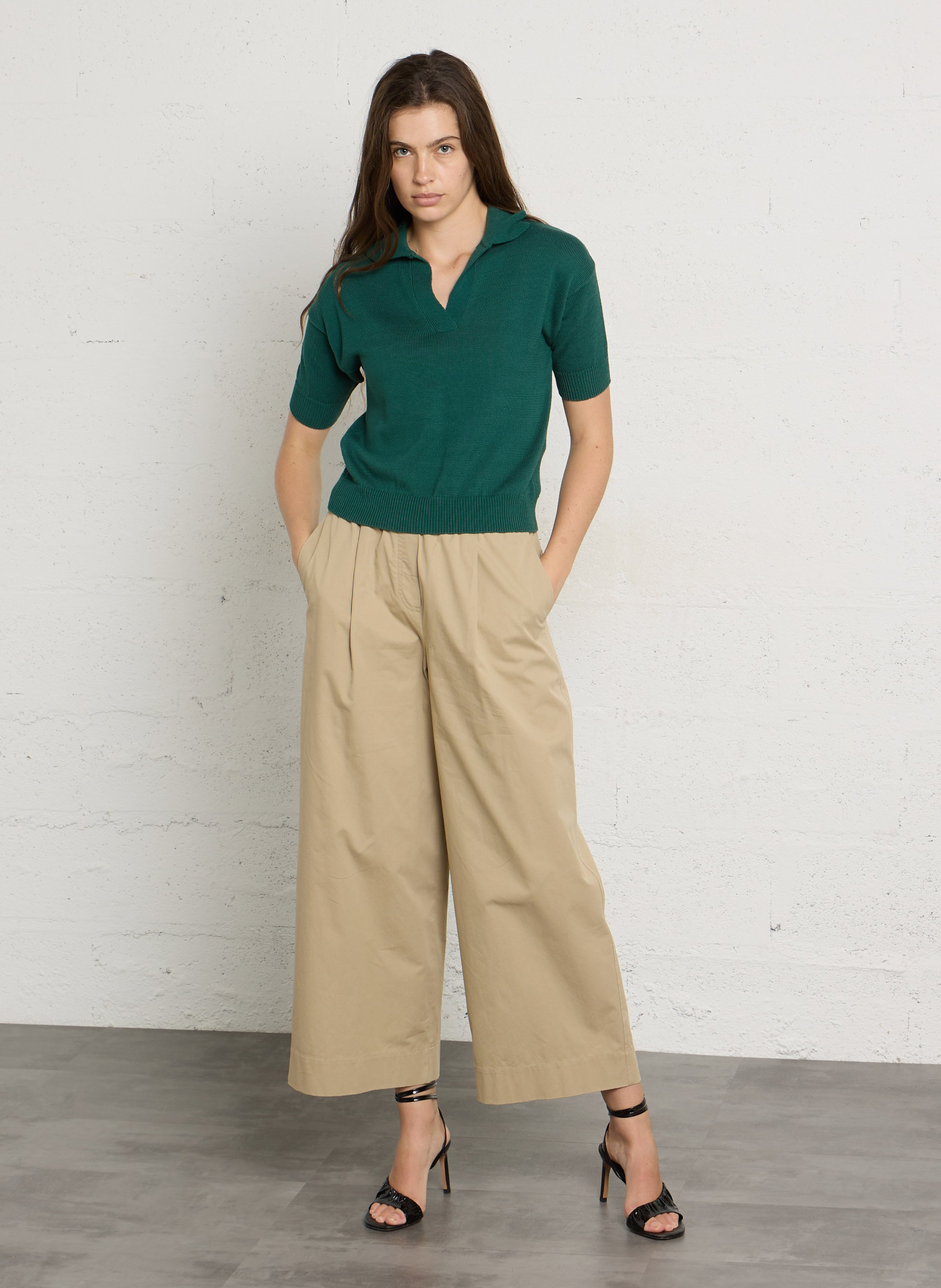 Cotton figure-hugging sweater MAX MARA WEEK END Green