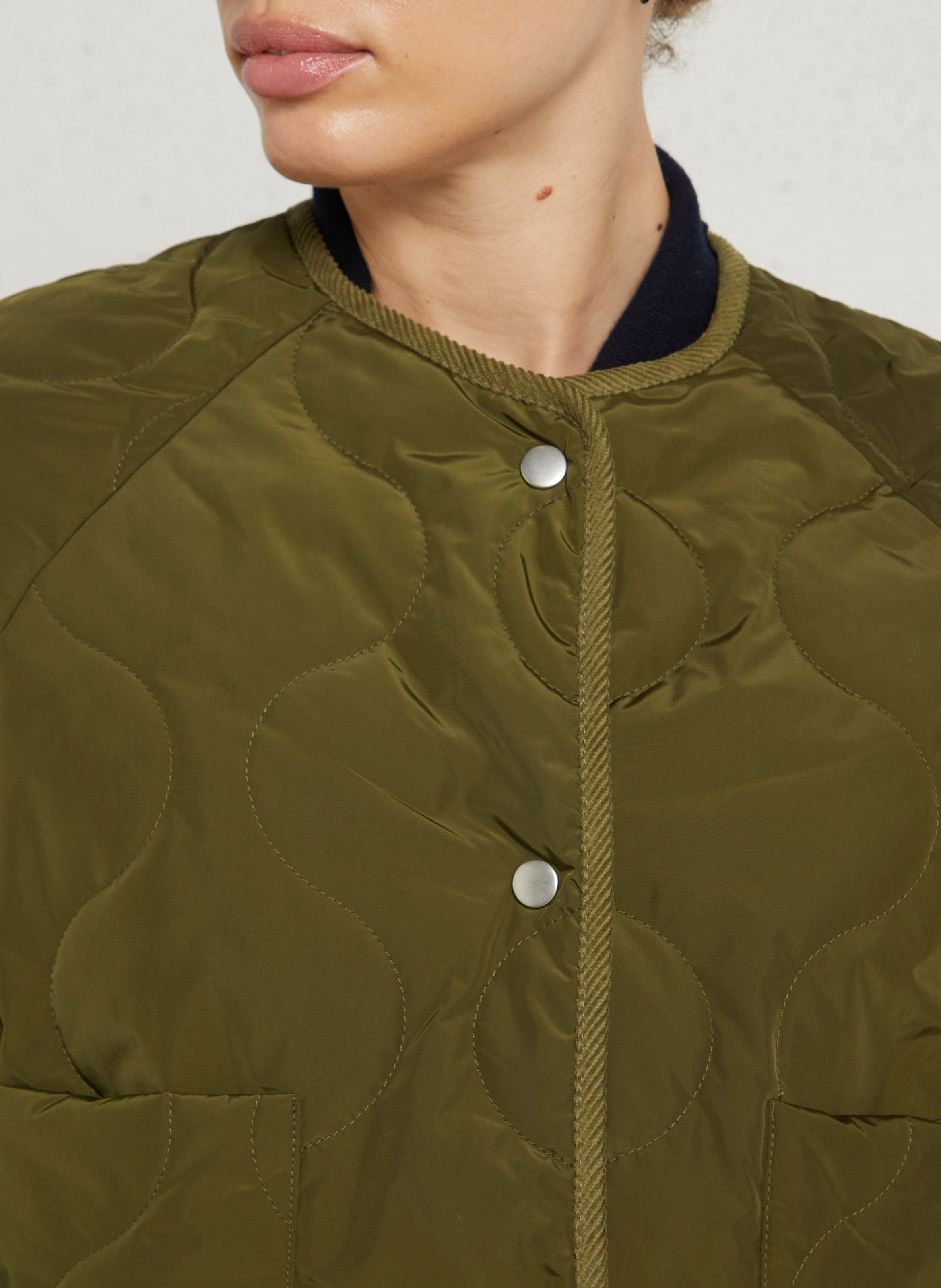 Quilted round neck jacket JC SOPHIE Green