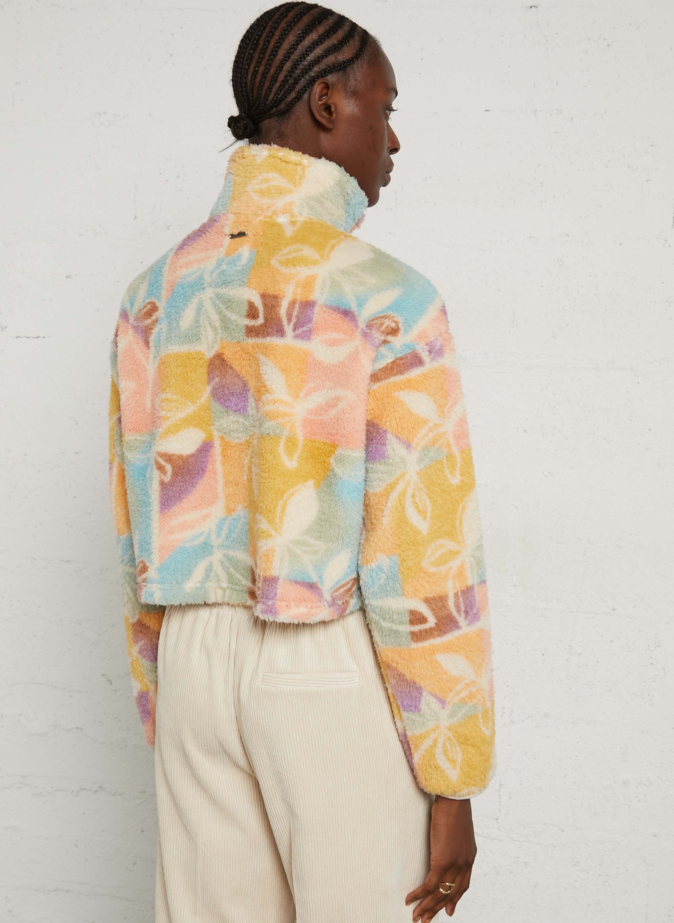 Printed soft sherpa fleece BILLABONG Beige