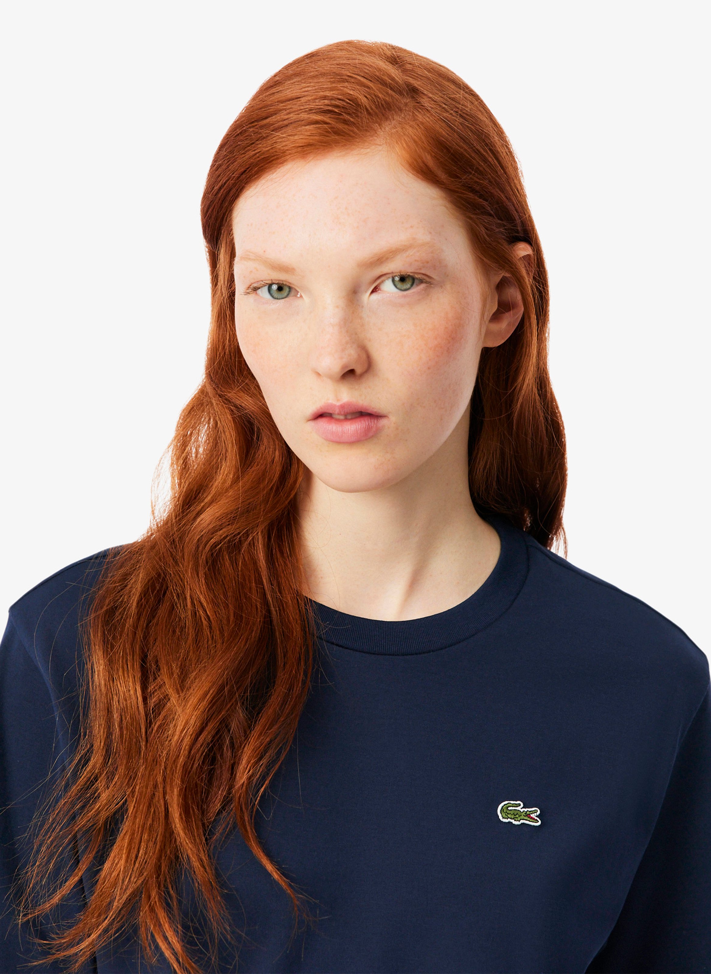 Tee-shirt manches courtes en coton LACOSTE Bleu