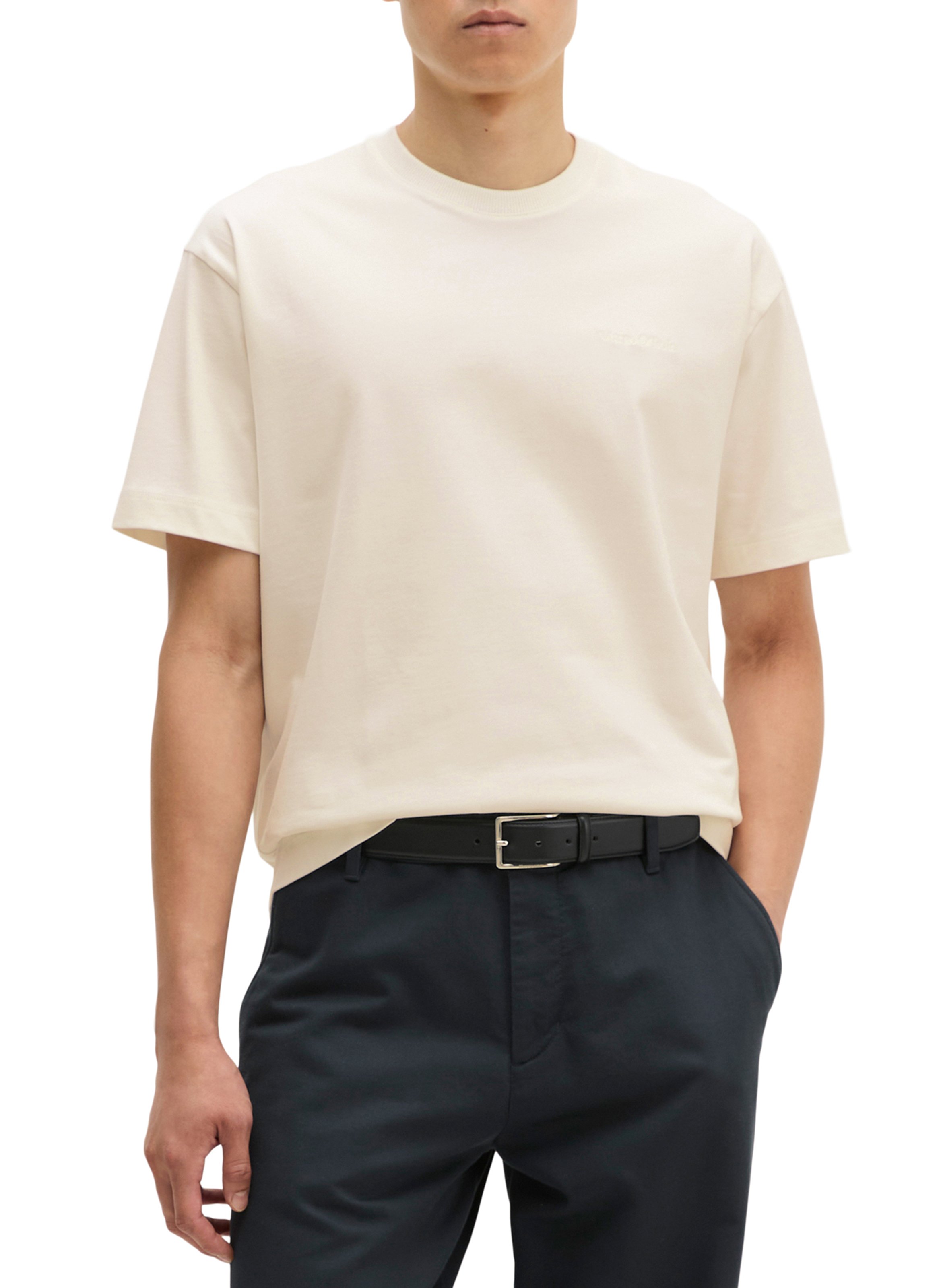 Round-neck cotton T-shirt MARC O'POLO White