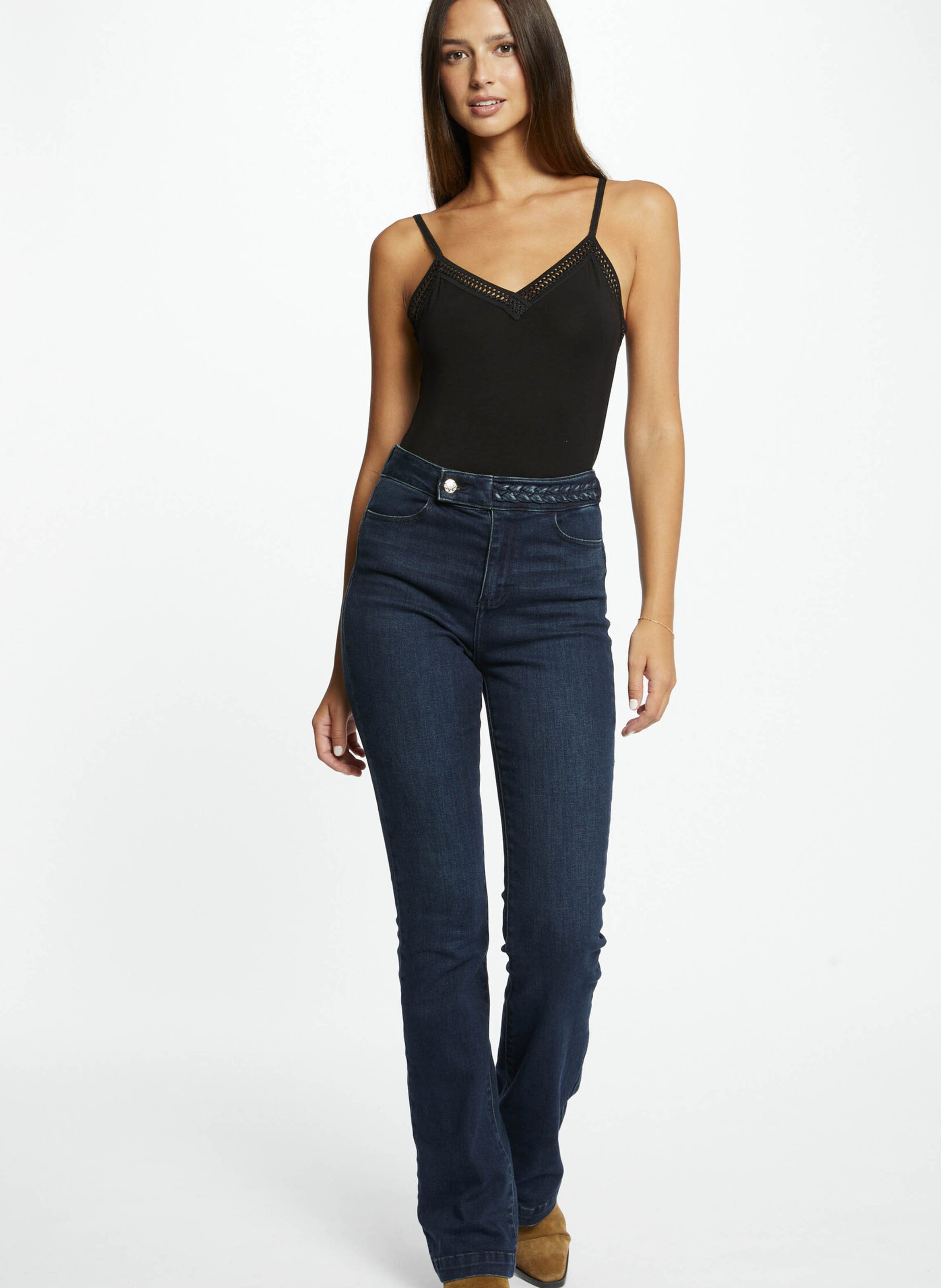 V-neck tank top MORGAN Black