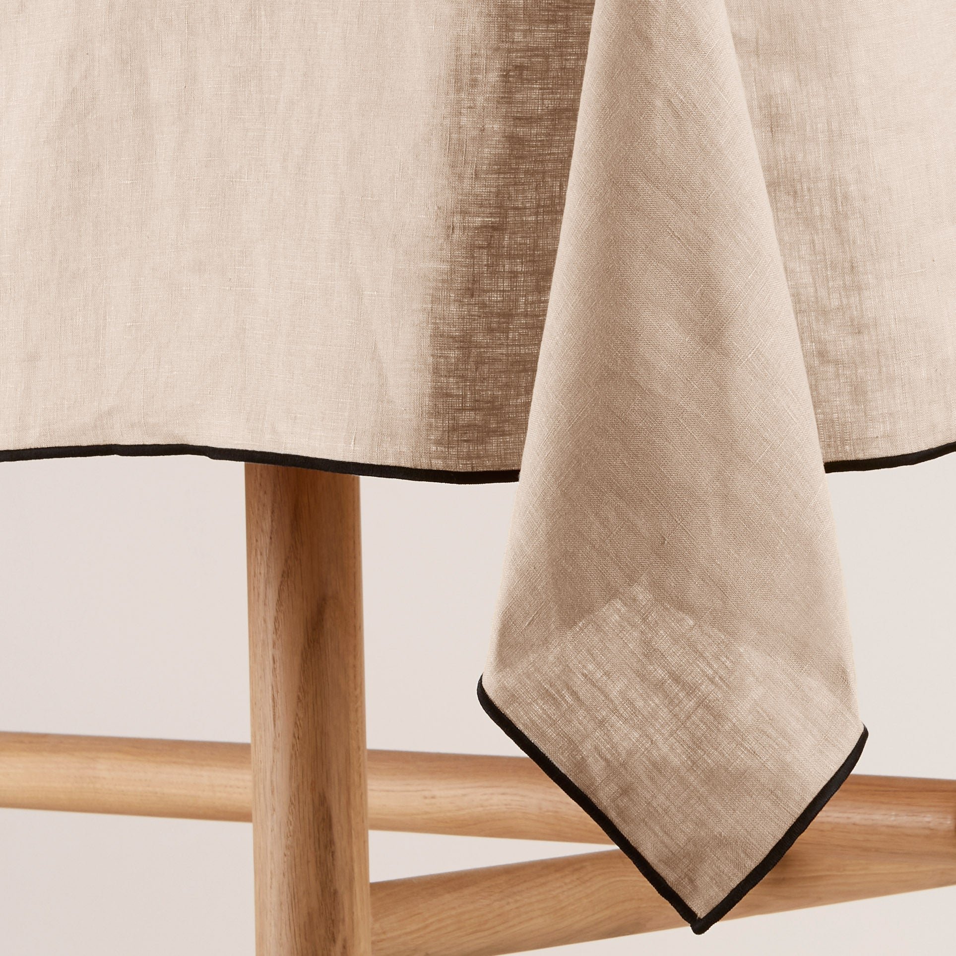 CARLINA - Rectangular linen tablecloth MADURA Beige