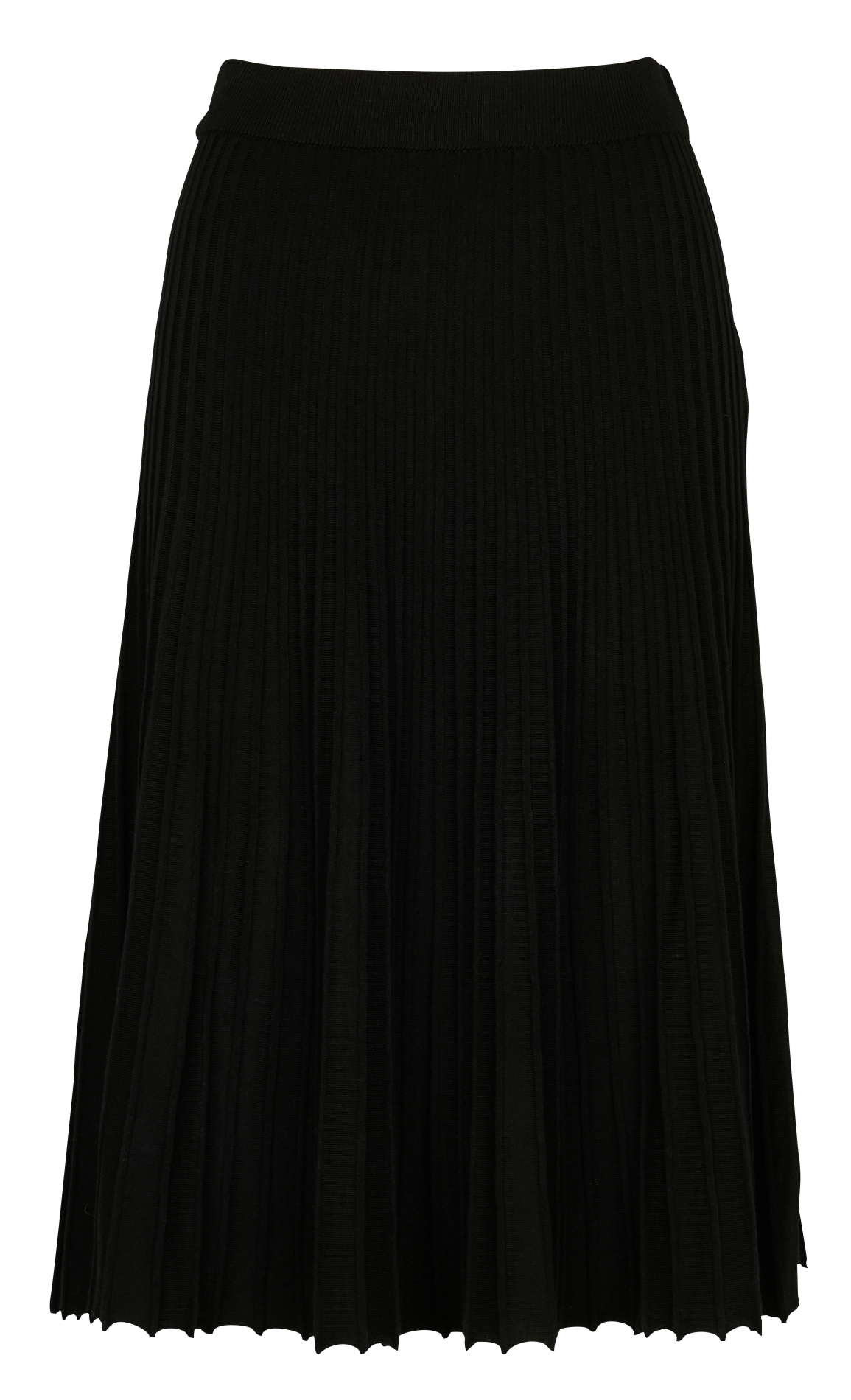 Pleated knit midi skirt MAISON 123 Black