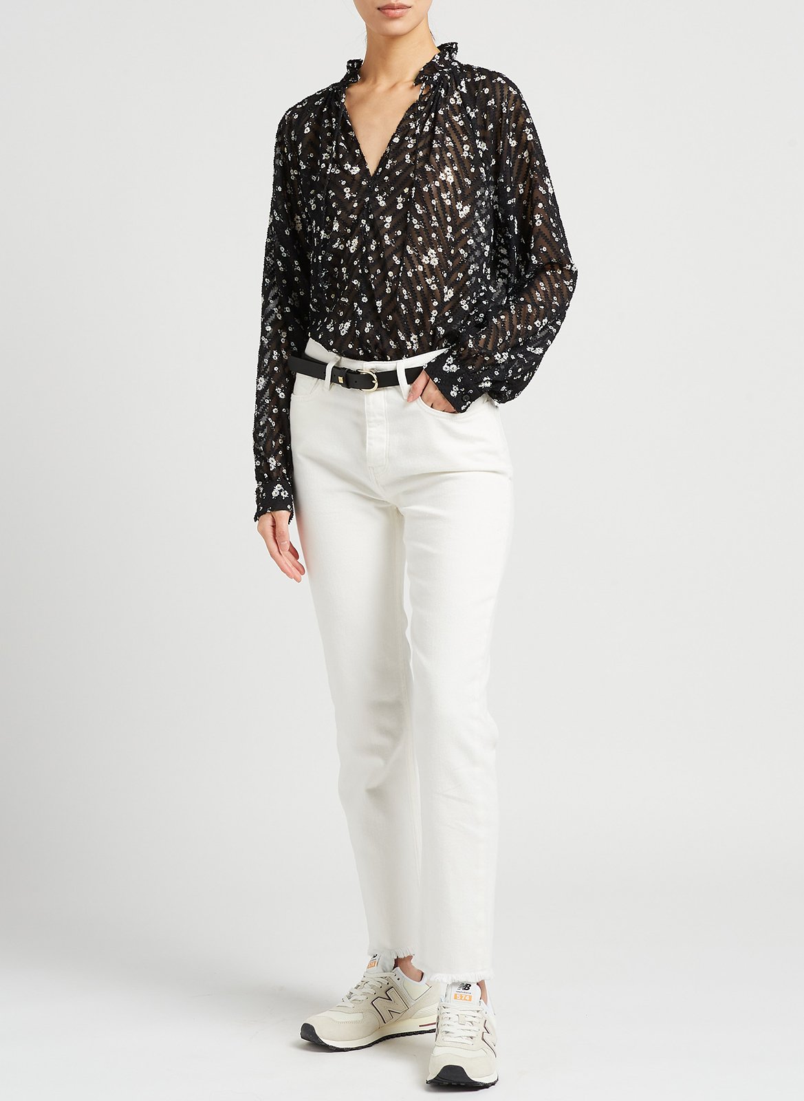 Ceinture en cuir lisse  BOSS Noir