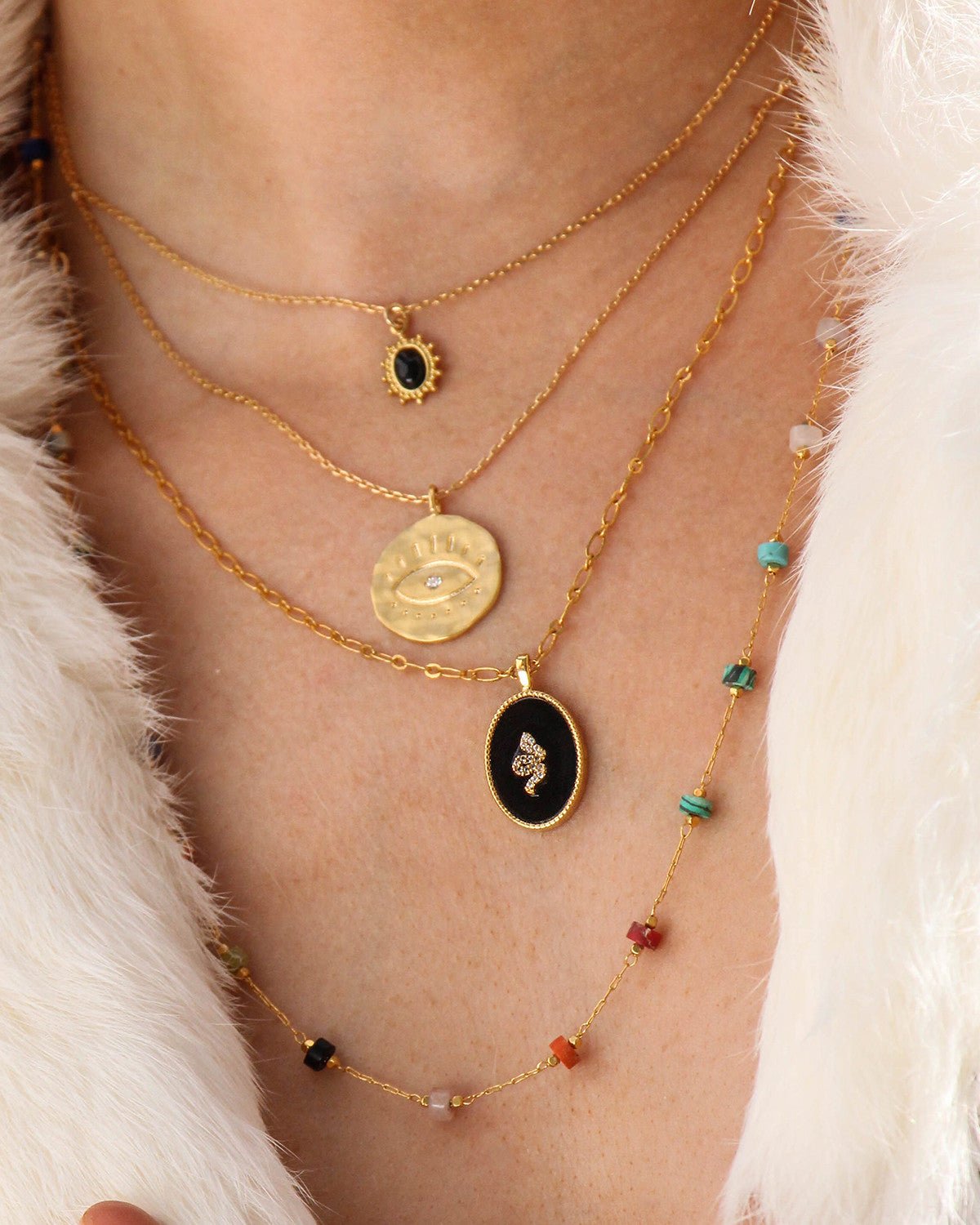 Necklace (snake) Green